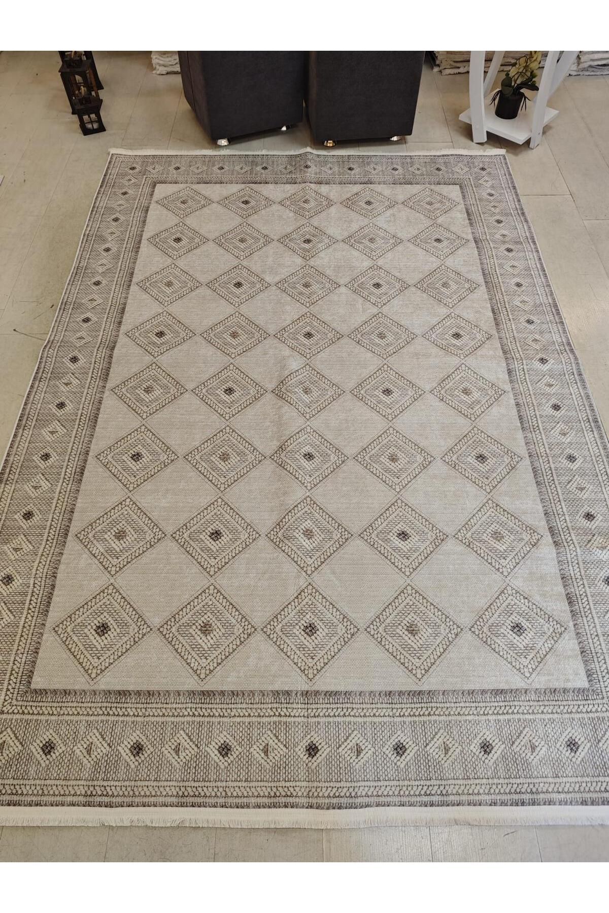 Home Dijital Baskılı Halı Modern Desen Kaymaz Taban Makinede Yıkanabilir Salon Mutfak Halısı