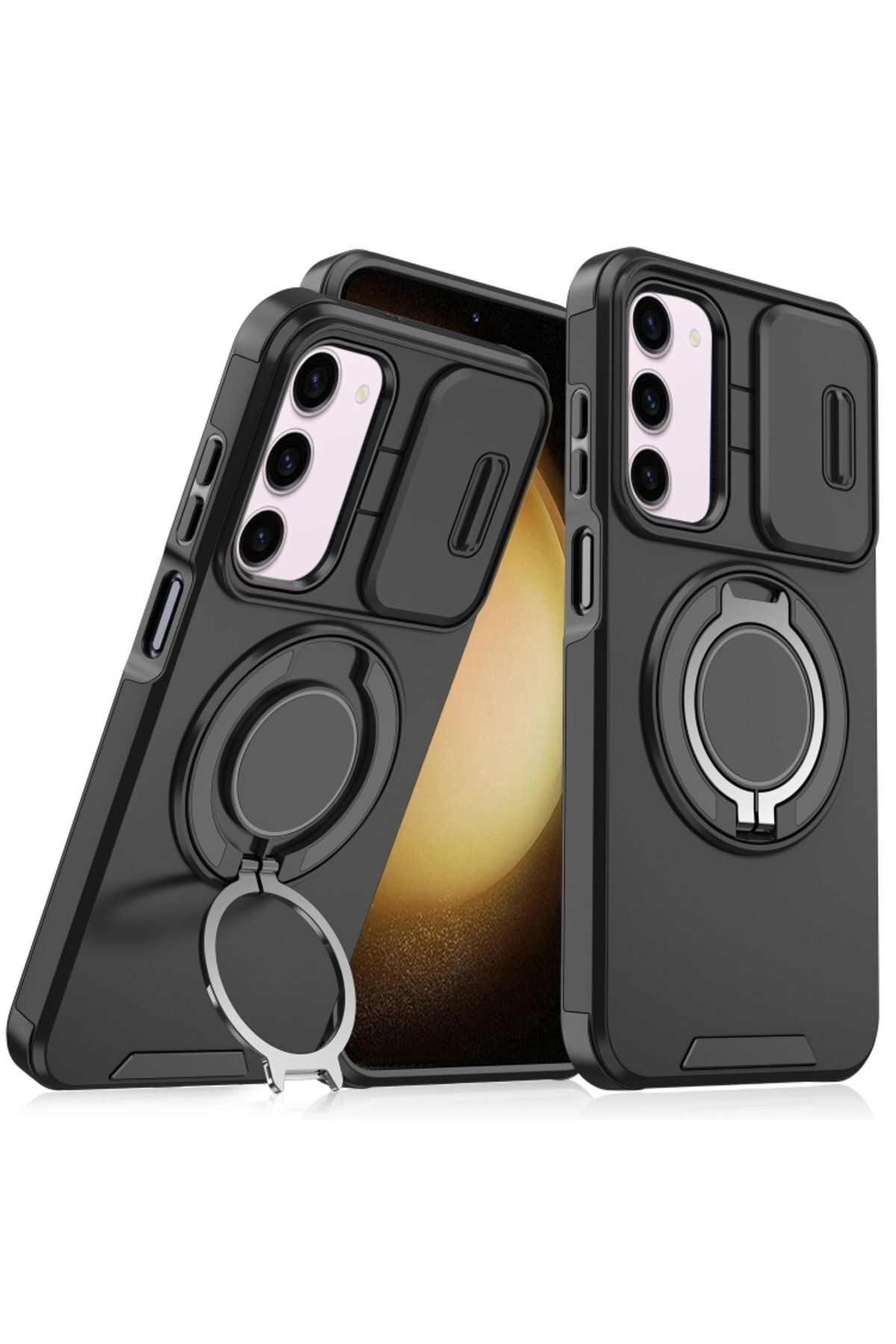 Wevox Samsung Galaxy A55 Uyumlu Kılıf Kamera Korumalı Kızaklı Sürgülü Dönebilen MagsafeStand Renkli Tank