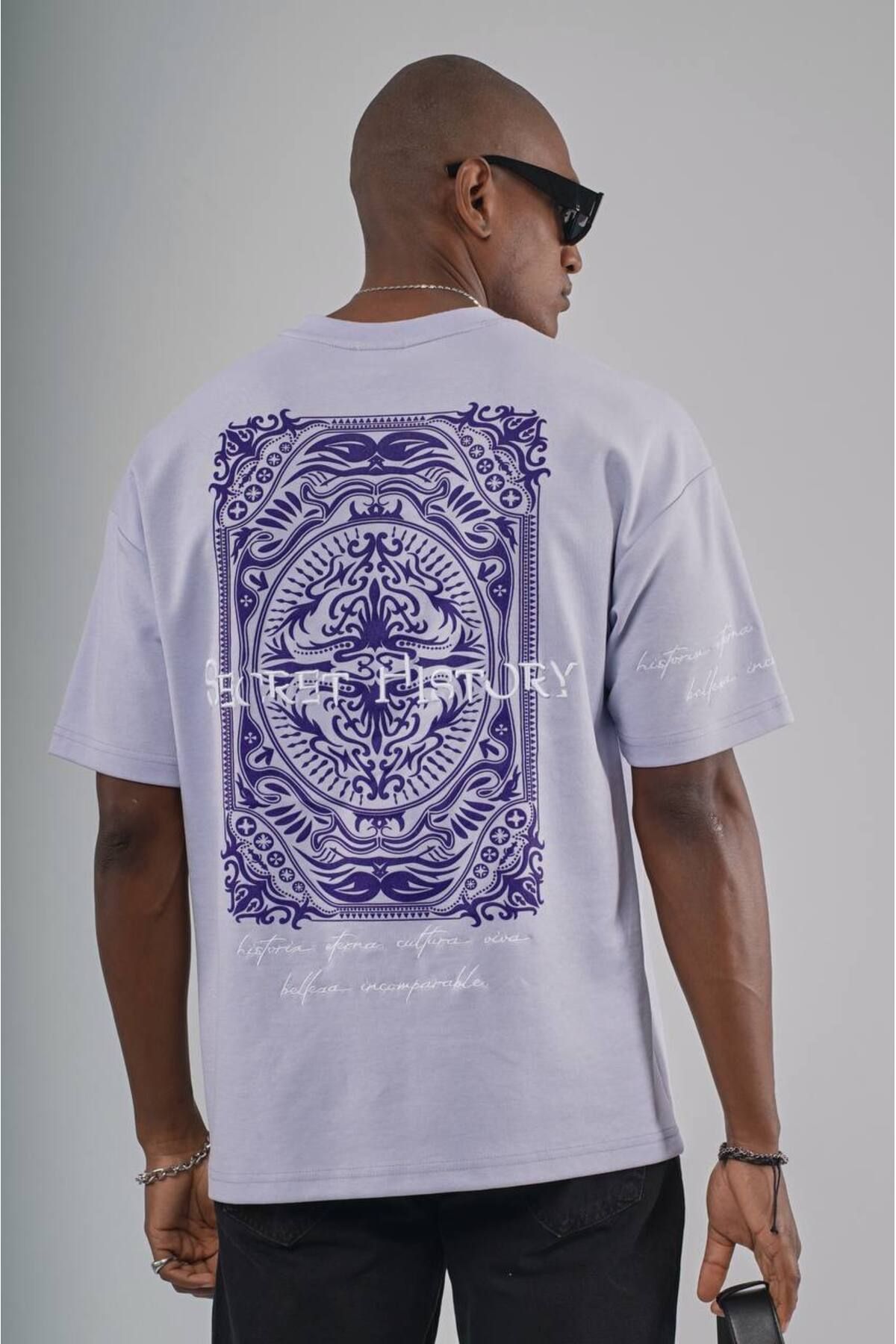 NUNU365COM NuNu By King Lila Secret History Nakışlı Oversize Tshirt