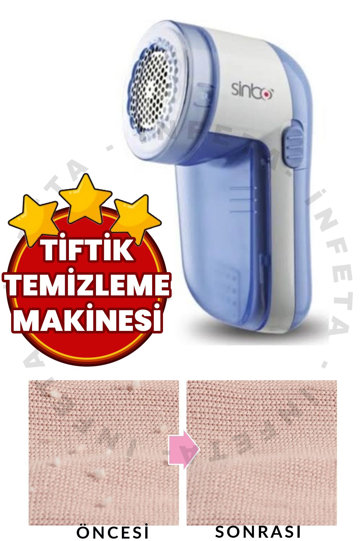 İnfeta Giysi Tiftiği Temizleyici -Tiftik Temizleme Makinesi