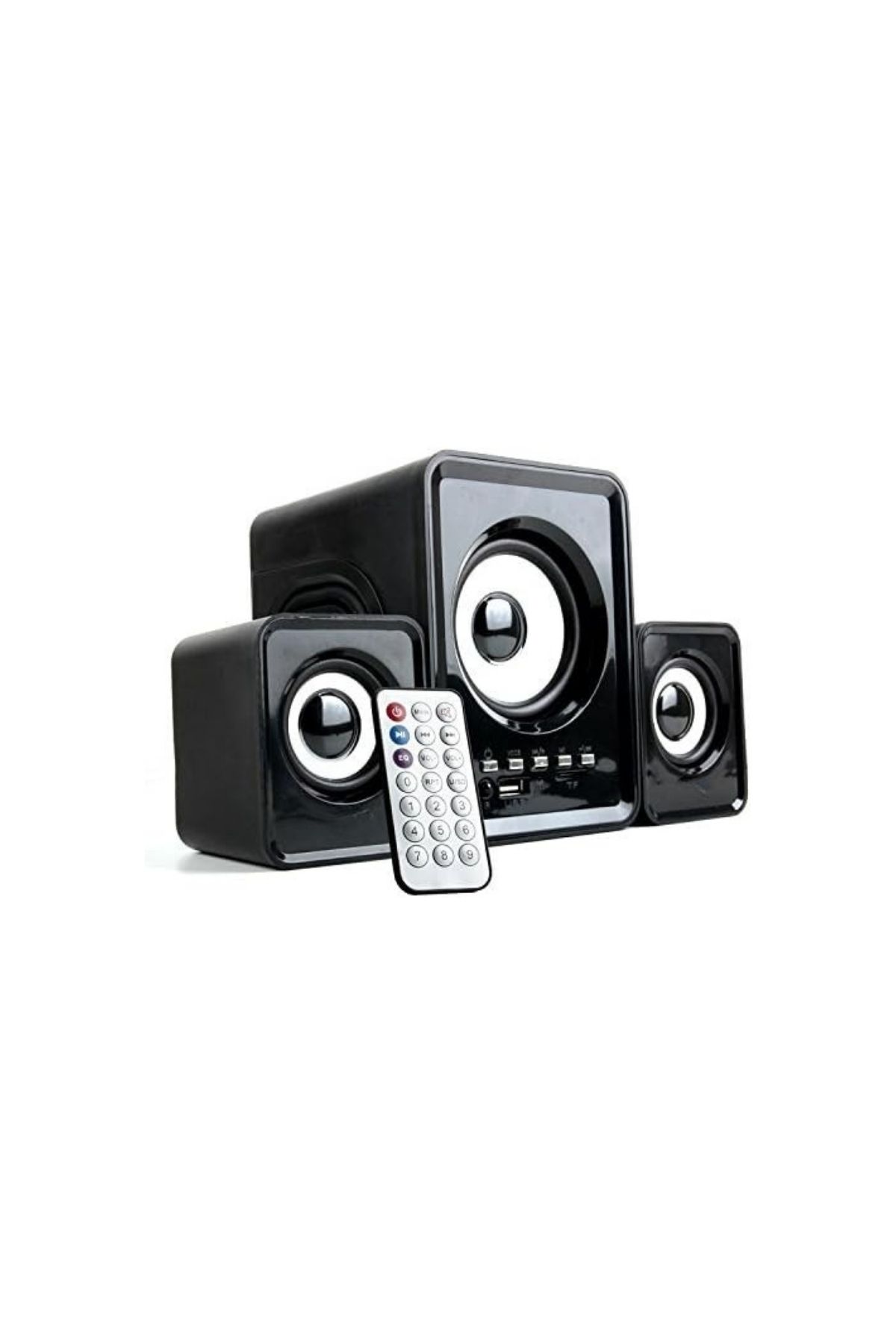 layfhex Kablosuz Bluetooth 2+1 Hoparlör PC TV Mobil Uyumlu FM Radyo TF Kart USB Giriş