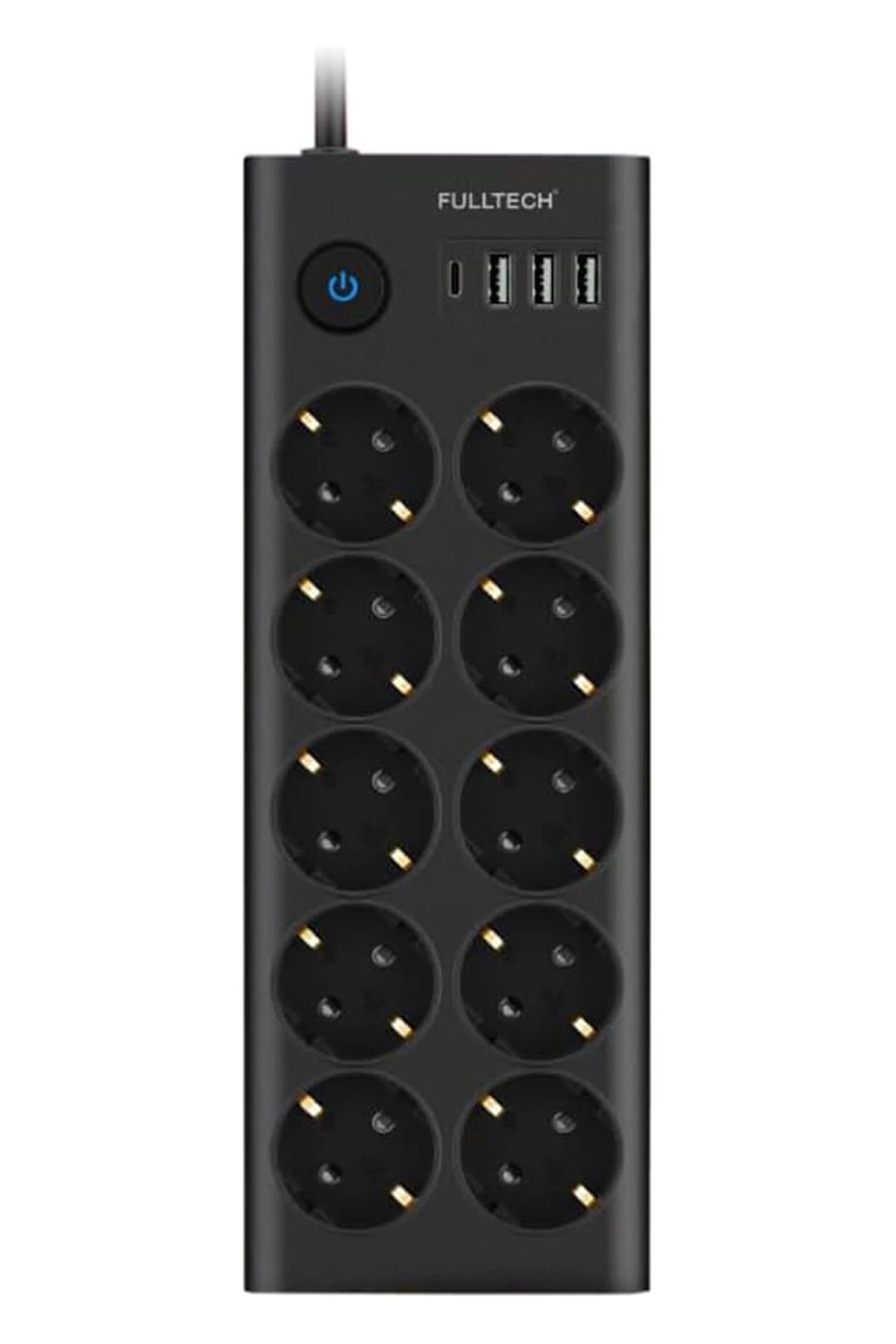 Miracle Omni Ftr14 Type-c Girişli Akım Korumalı 10 lu Priz, 3 Usb