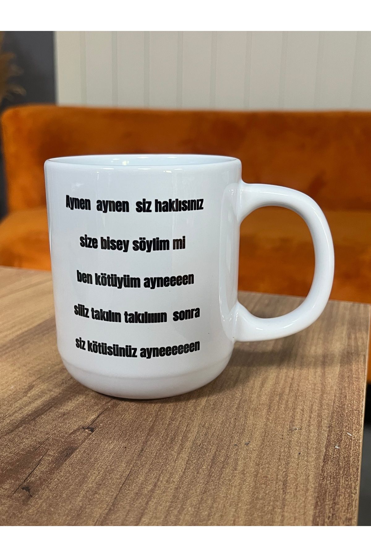 AY AN STUDYO Ben Kötüyüm Aynen Baskılı Kupa Bardak