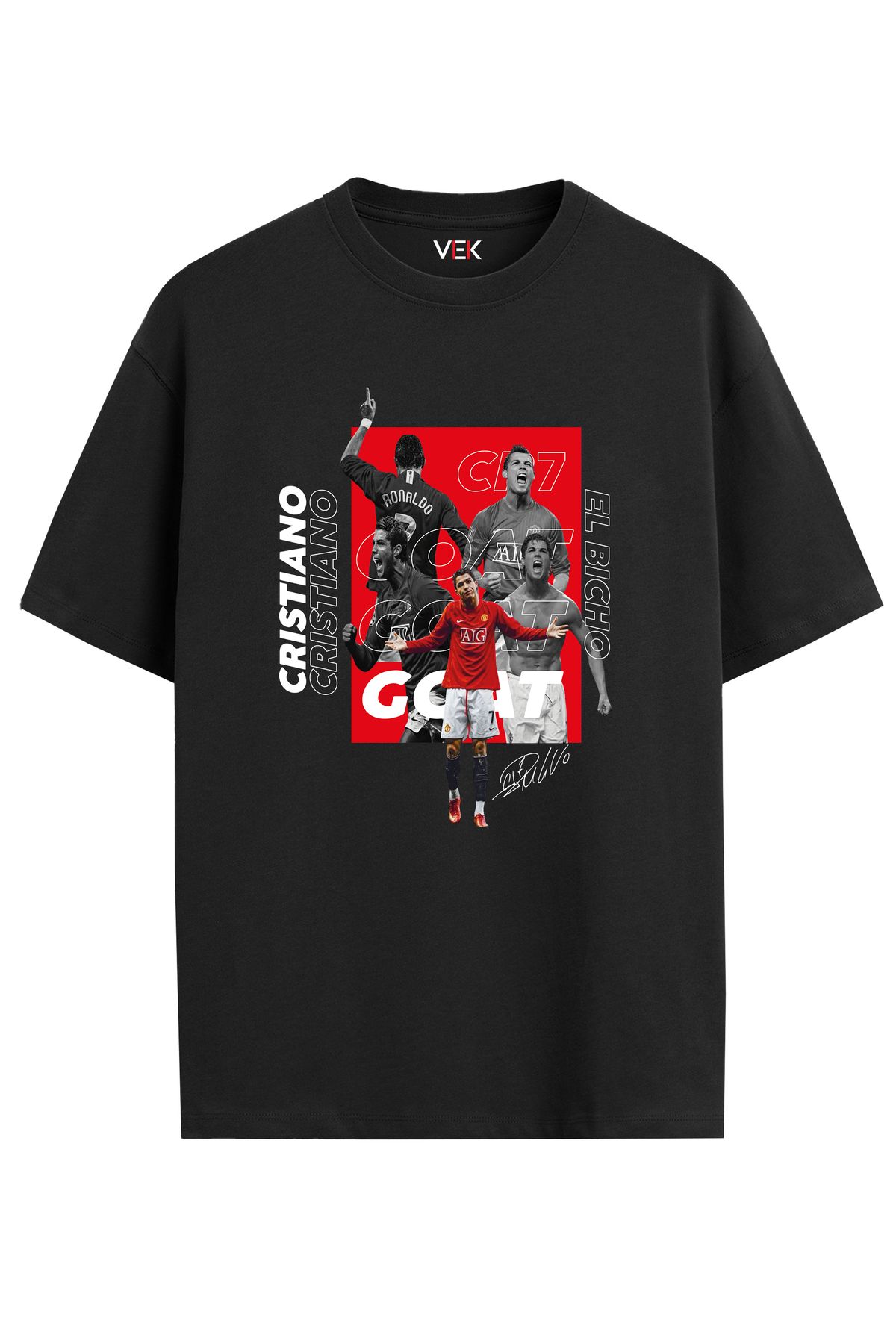 VEK Çocuk T-Shirt %100 Pamuk Cristiano Ronaldo