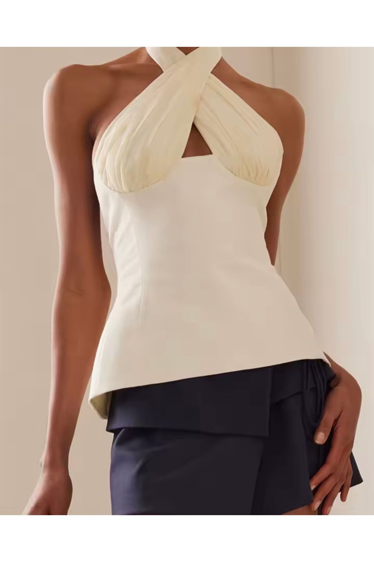 EsEs Boutique Keten bluz Std