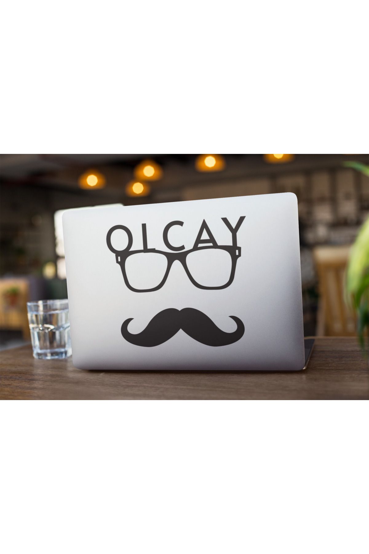 VRHediye Laptop Notebook Stickeri İsminize Özel Kendinden Kuvvetli Yapıştırıcılı Sticker