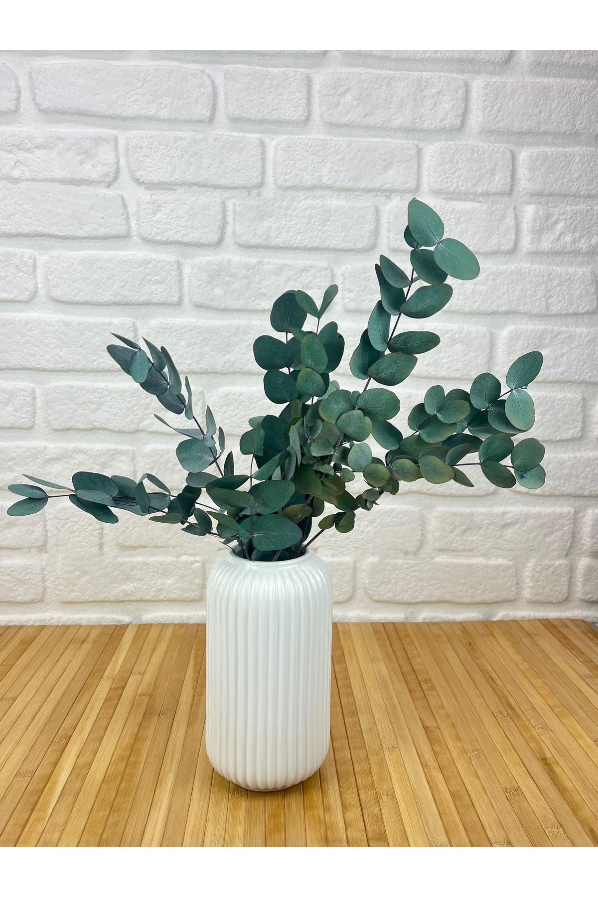KirazEv Yoğun Dallı Şoklanmış Okaliptüs 30 Cm Doğal Okaliptüs Çiçek