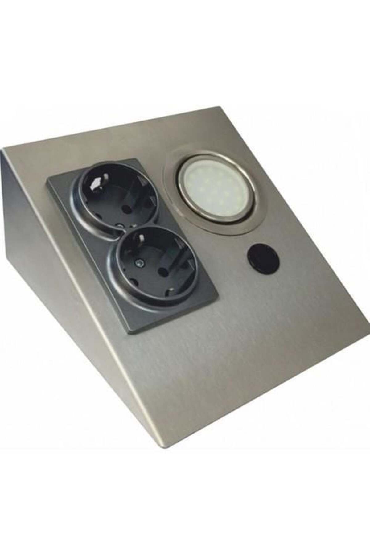 Cata CT-5109 2 WATT ÇİFT PRİZLİ SATEN KASA TEZGAH AYDINLATMA BEYAZ