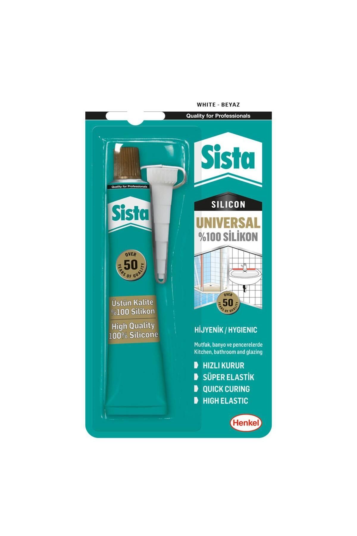 MR RZN STORE Sista Üniversal Silikon Tüp 50 Gr Beyaz