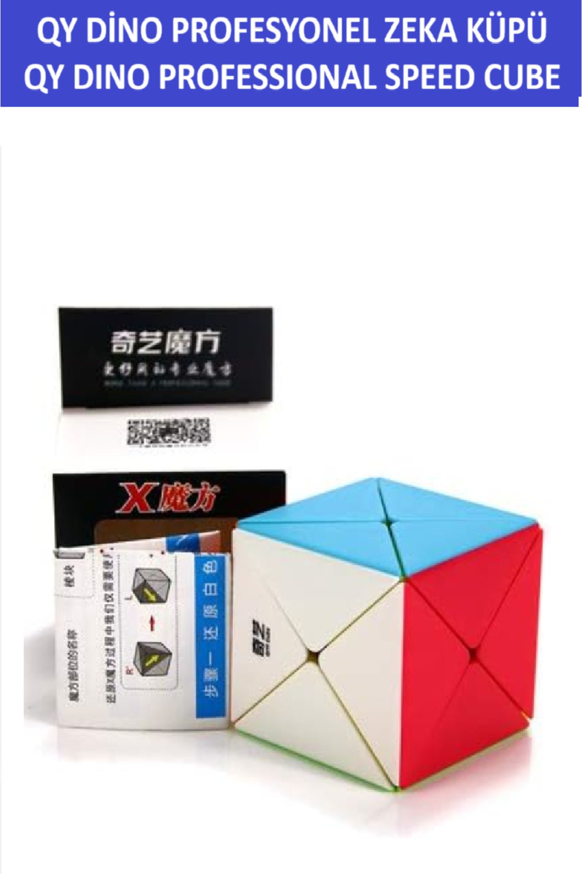 ZETCONCEPT QY DINO PROFESYONEL SPEED CUBE - QY DİNO PROFESYONEL ZEKA KÜPÜ - SABIR KÜPÜ