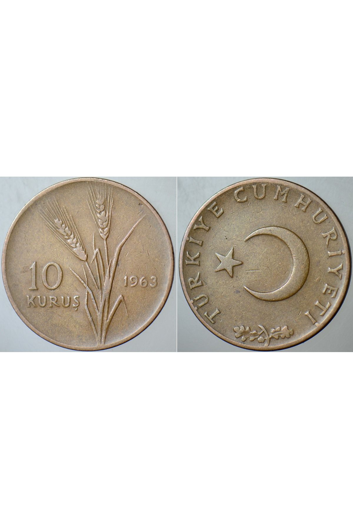 Banknoting TÜRKİYE CUMHURİYETİ 10 KURUŞ 1963.