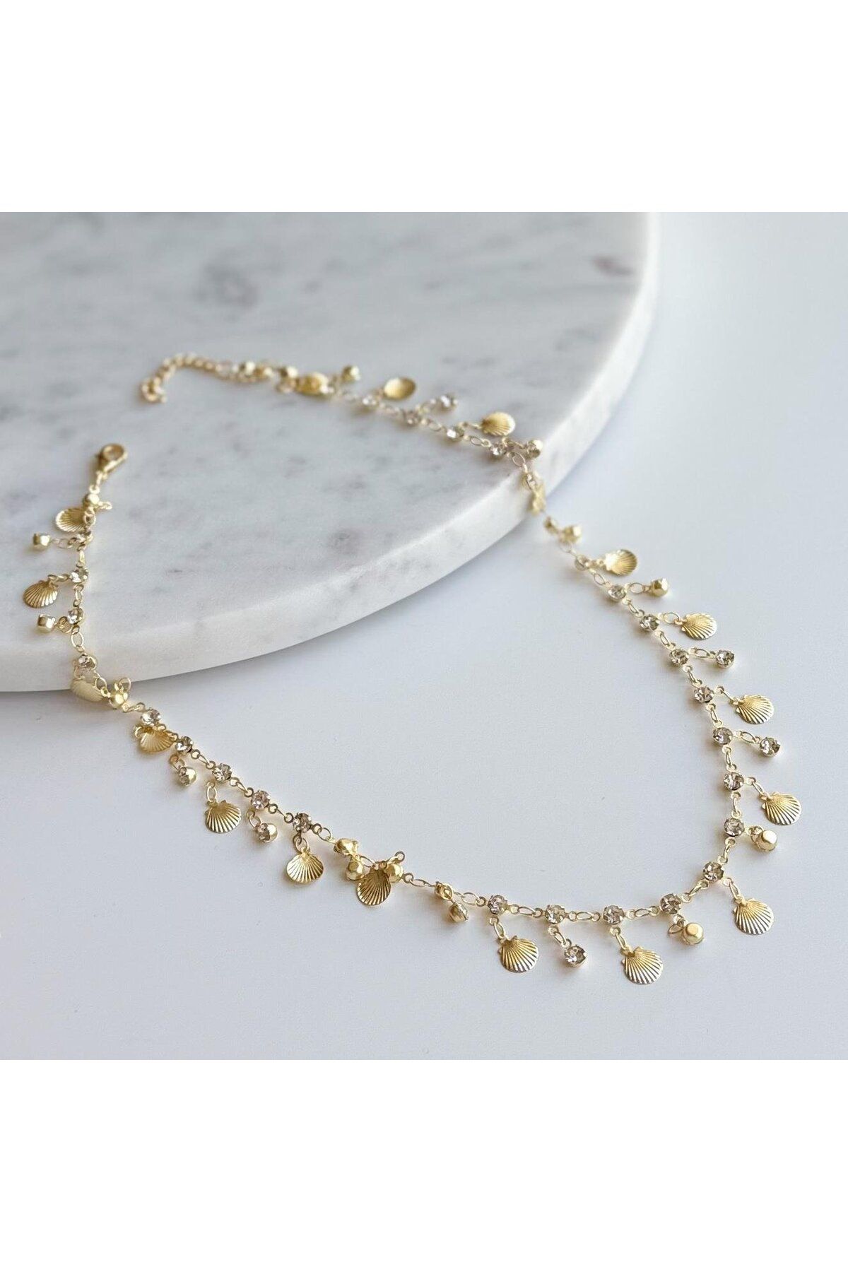 Venus Design Çelik Sallantılı Midye Kolye