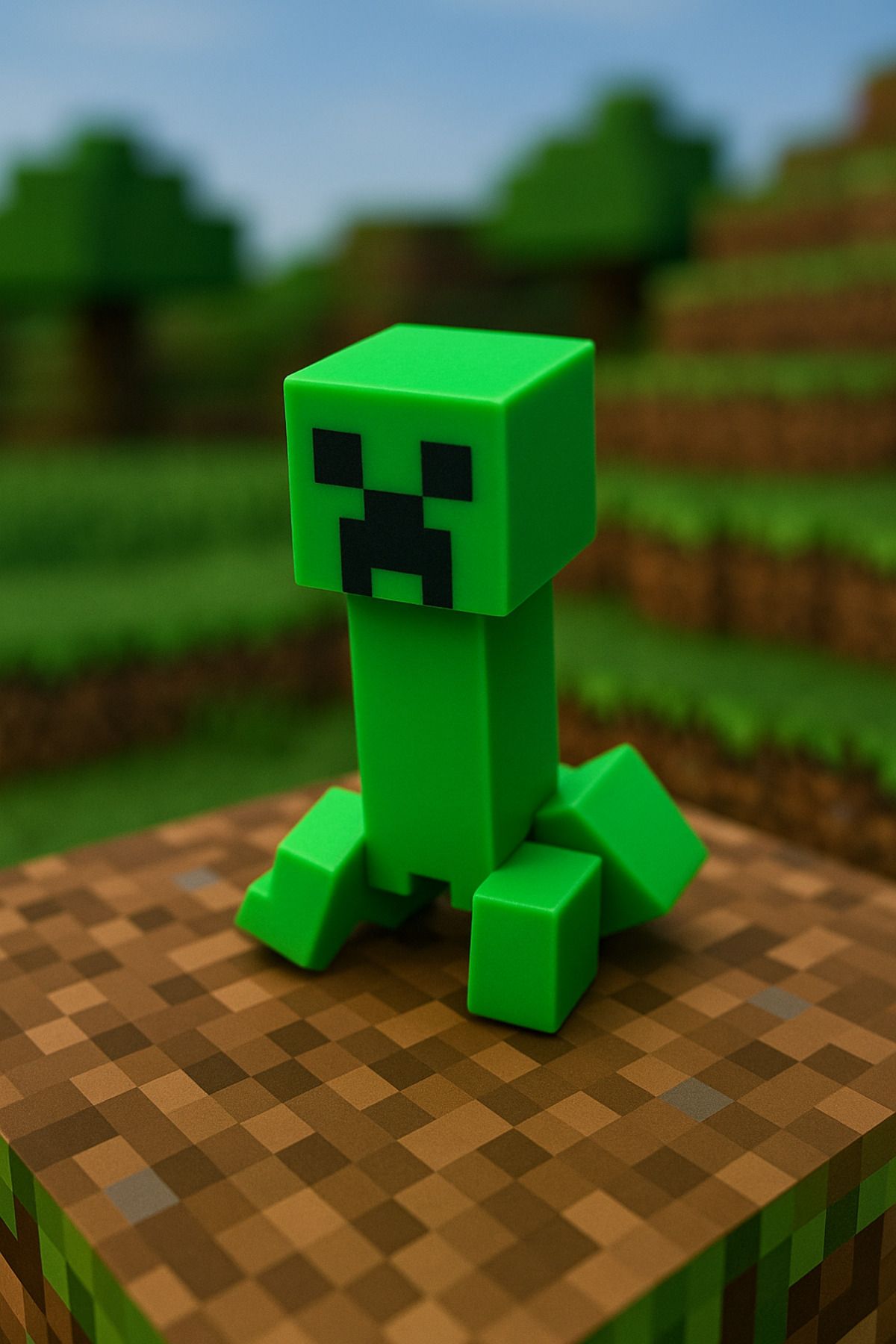 Cousventure Minecraft Canavarı Creeper | Hareketli Figür | Minecraft Karakter Oyuncakları (1 ADET)