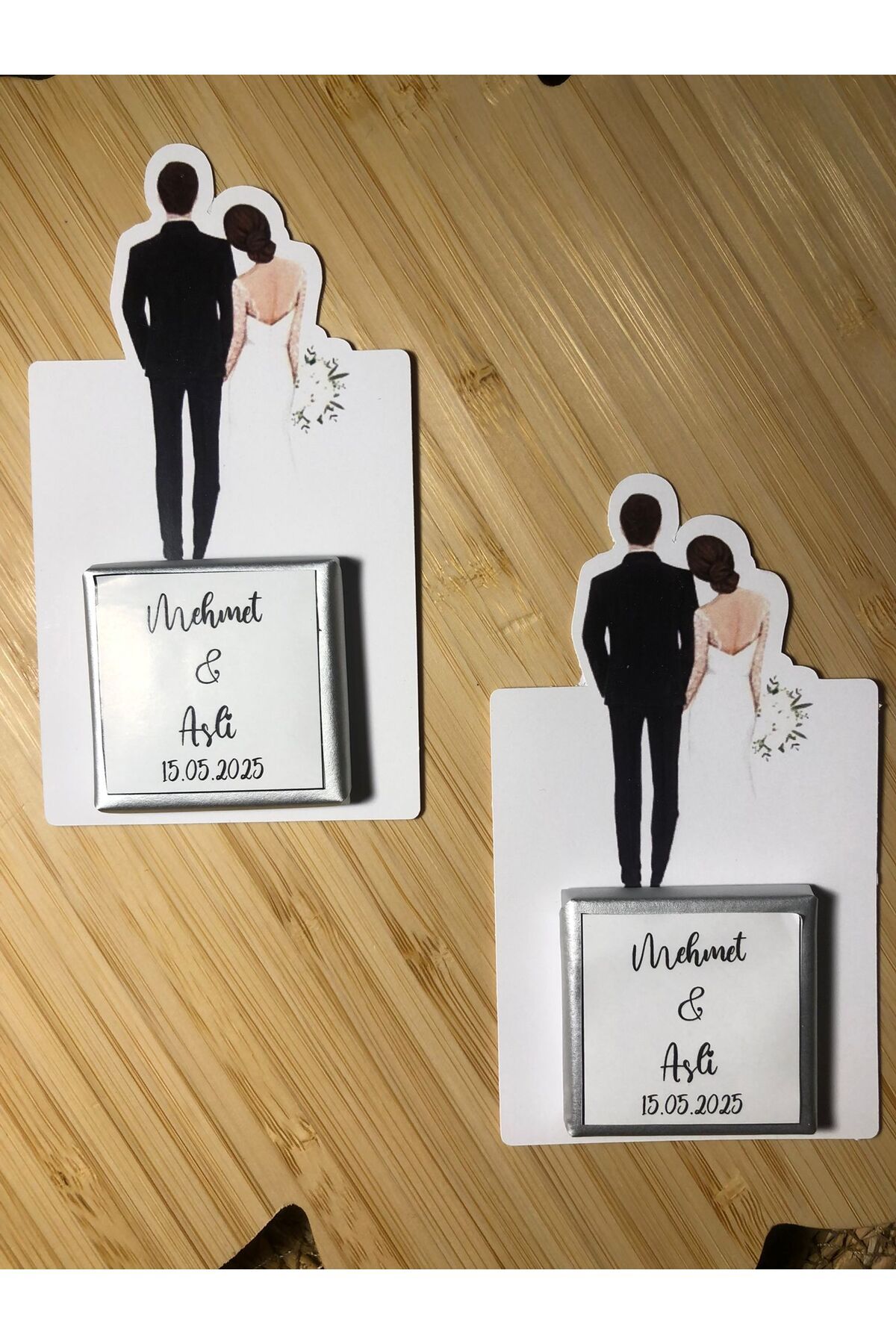 Tasarım 30 Adet Kartlı Çikolata Hediyelik Söz Nişan Nikah Kına