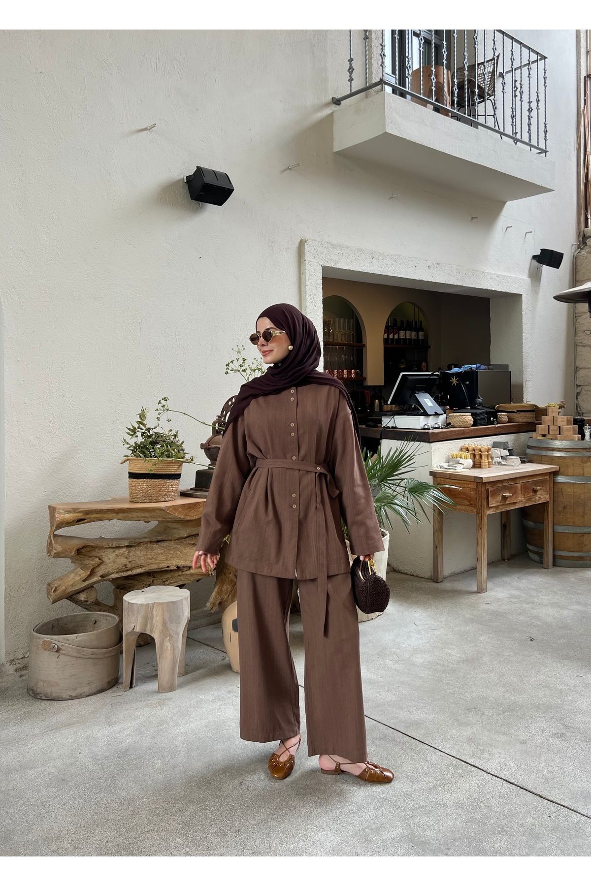 MODA AKSA ROİ KİMONO CEKET TAKIM