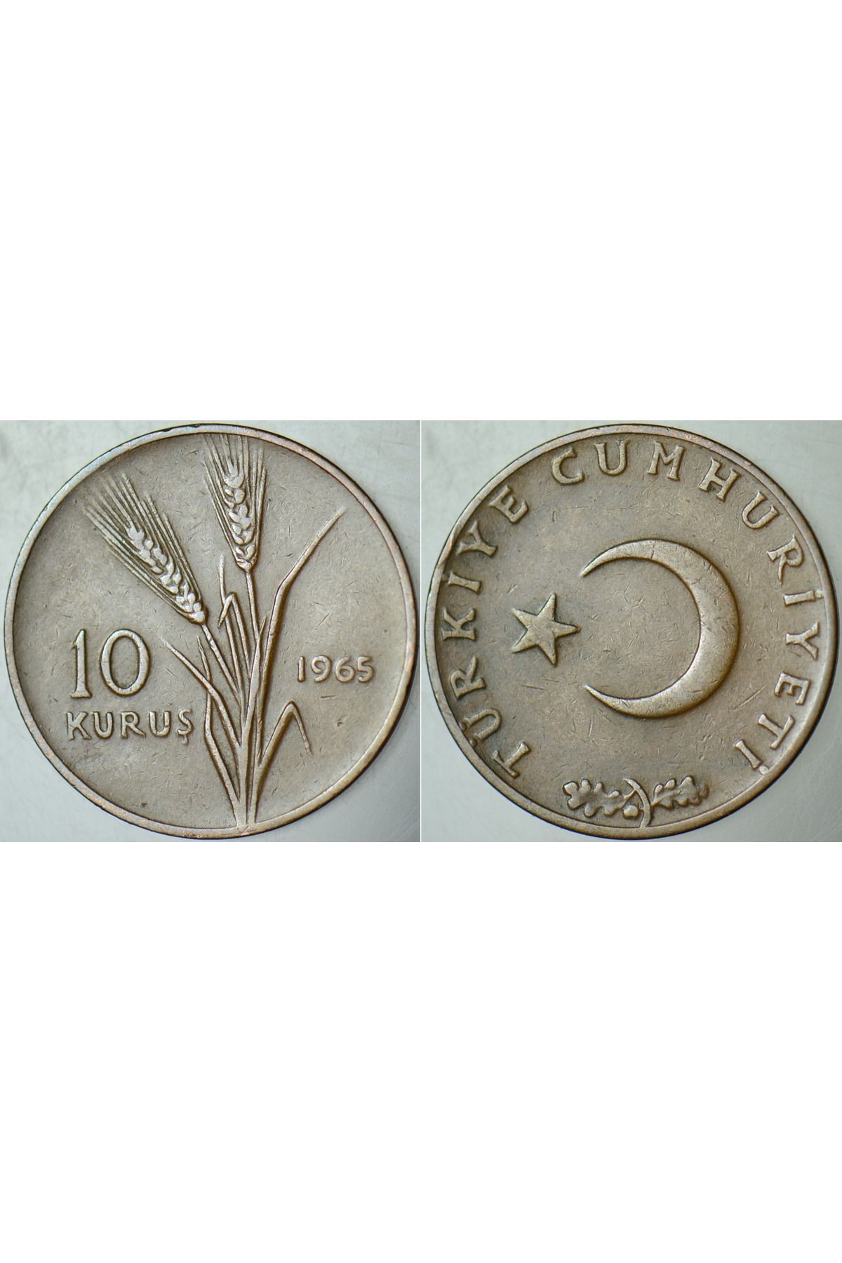 Banknoting TÜRKİYE CUMHURİYETİ 10 KURUŞ 1965.