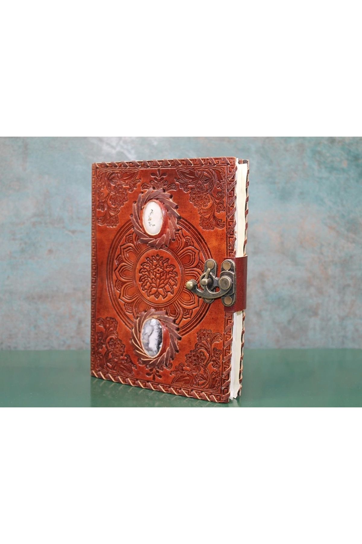 Generic Taşlı Deri Defter Model 2
