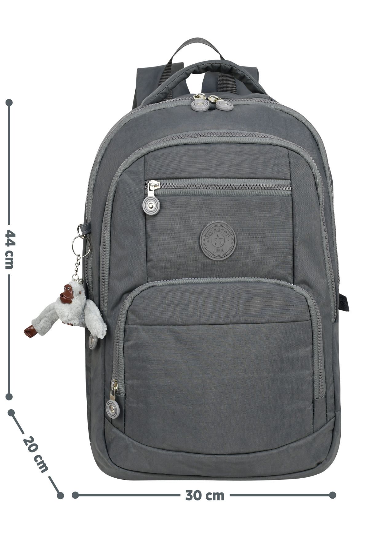 Kingston Hill-Crinkle Fabric Lightweight Backpack - Suitable for School/Daily Use, Waterproof, Multi-Compartment 2