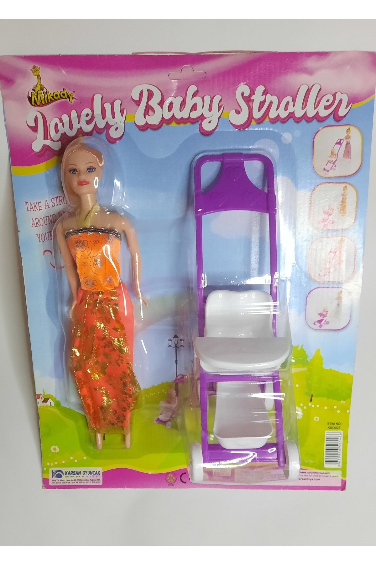 TOYSTAR Kartelada Pusetli Bebek 28 cm Turuncu