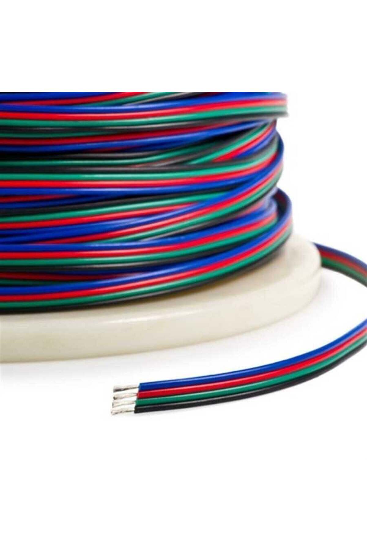 Telsan MONTAJ KABLOSU RGB ÇOK TELLİ 4 UÇLU 4X0.22