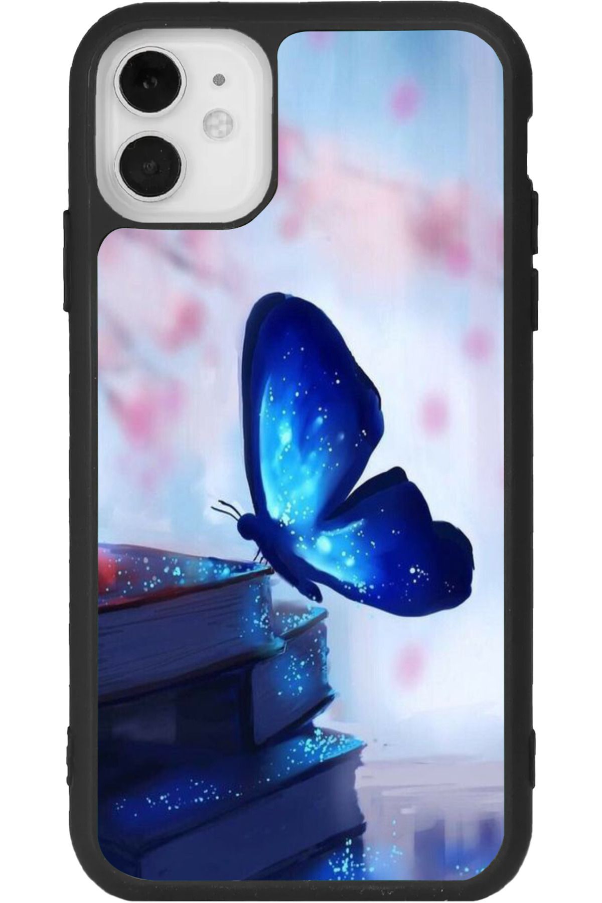 Aksel Kılıf iphone 12 Uyumlu Baskılı, Mat Siyah Renk, Yumuşak Silikon, Koruyucu, Şok Emici Kapak, Kılıf