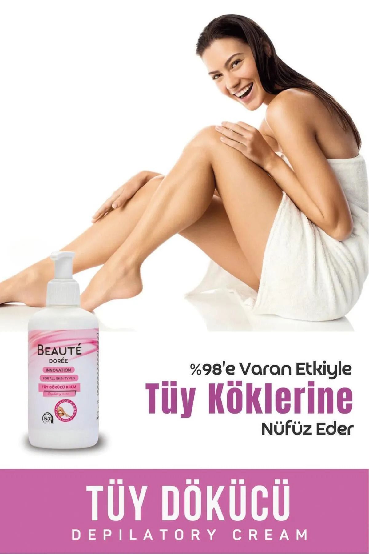 DOREE BEAUTE Tüy dökücü & tüy azaltıcı premium krem 150 ml