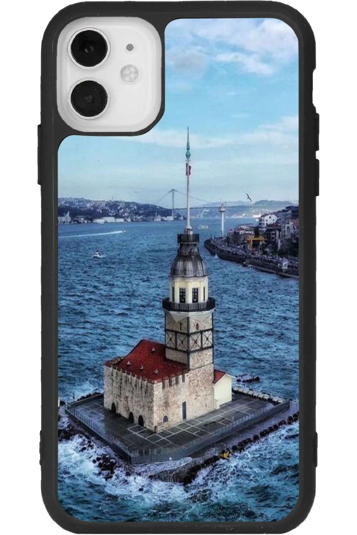 Aksel Kılıf iphone 12 Uyumlu Baskılı, Mat Siyah Renk, Yumuşak Silikon, Koruyucu, Şok Emici Kapak, Kılıf