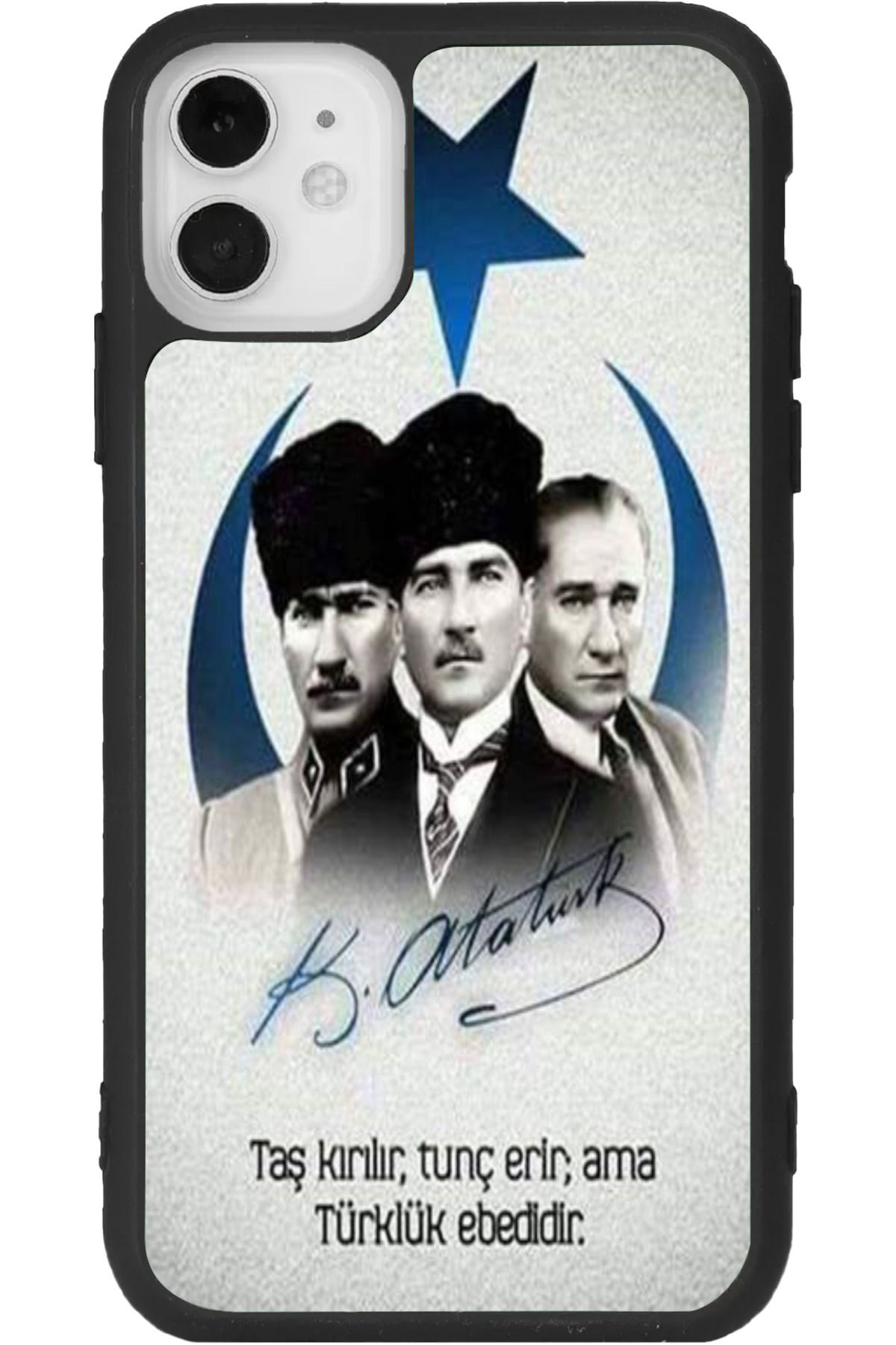Aksel Kılıf iphone 12 Mini Uyumlu Baskılı, Mat Siyah Renk, Yumuşak Silikon, Koruyucu, Şok Emici Kapak, Kılıf