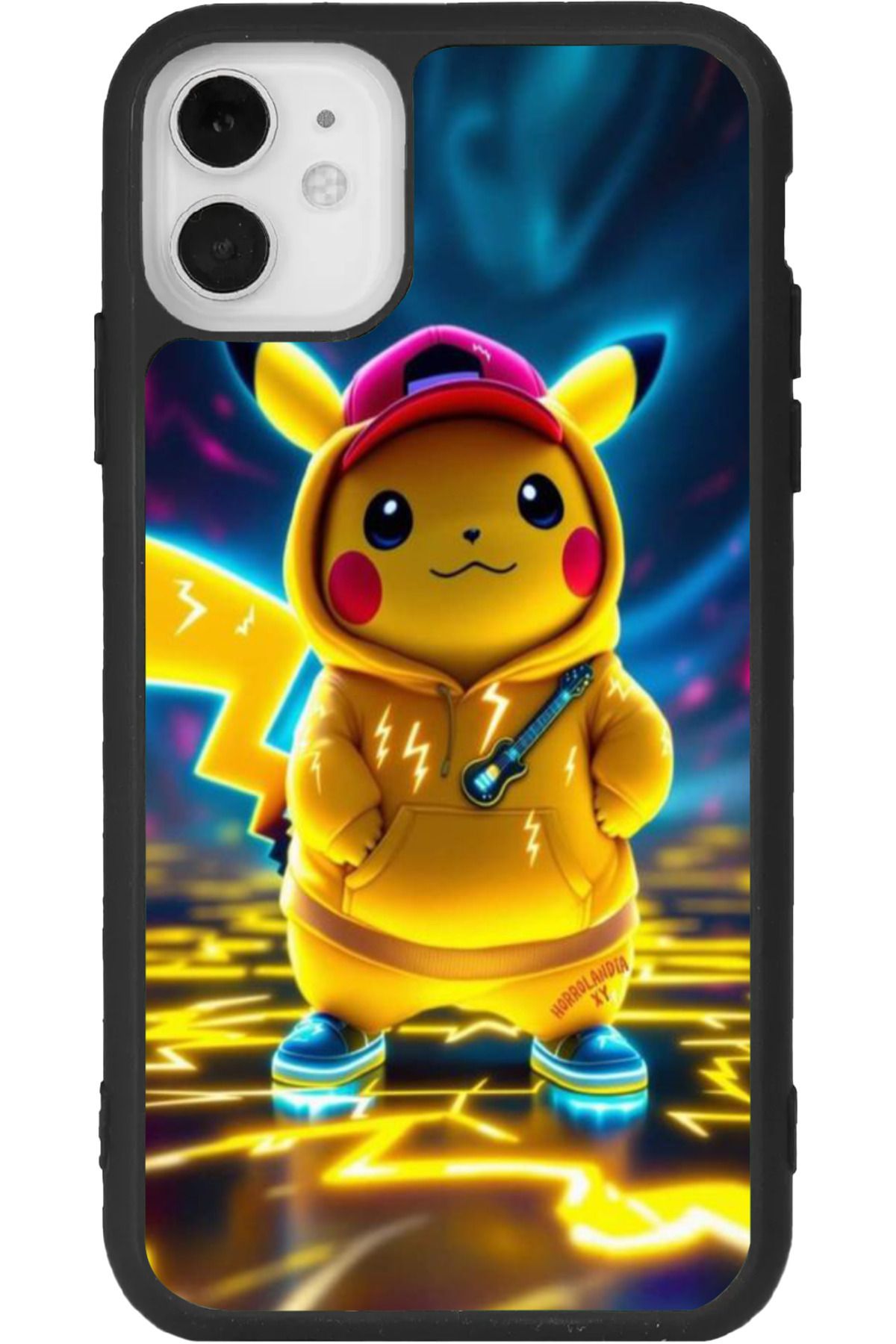 Aksel Kılıf iphone 12 Mini Uyumlu Baskılı, Mat Siyah Renk, Yumuşak Silikon, Koruyucu, Şok Emici Kapak, Kılıf