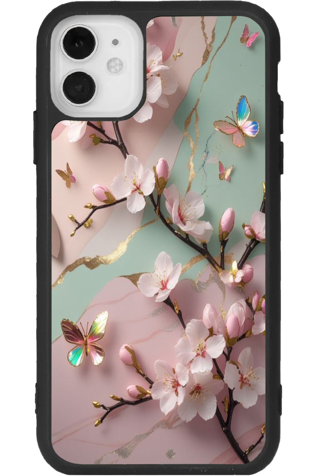 Aksel Kılıf iphone 12 Uyumlu Baskılı, Mat Siyah Renk, Yumuşak Silikon, Koruyucu, Şok Emici Kapak, Silikon Kılıf
