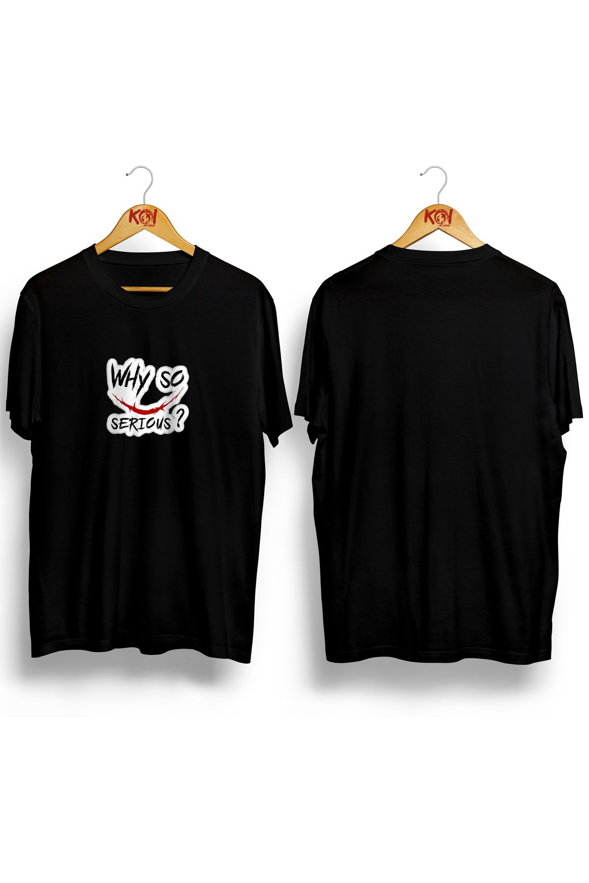 Butik Why So Serious/ Erkek Siyah Renk T-Shirt / %100 Pamuk Premium Quality / Regular Fit