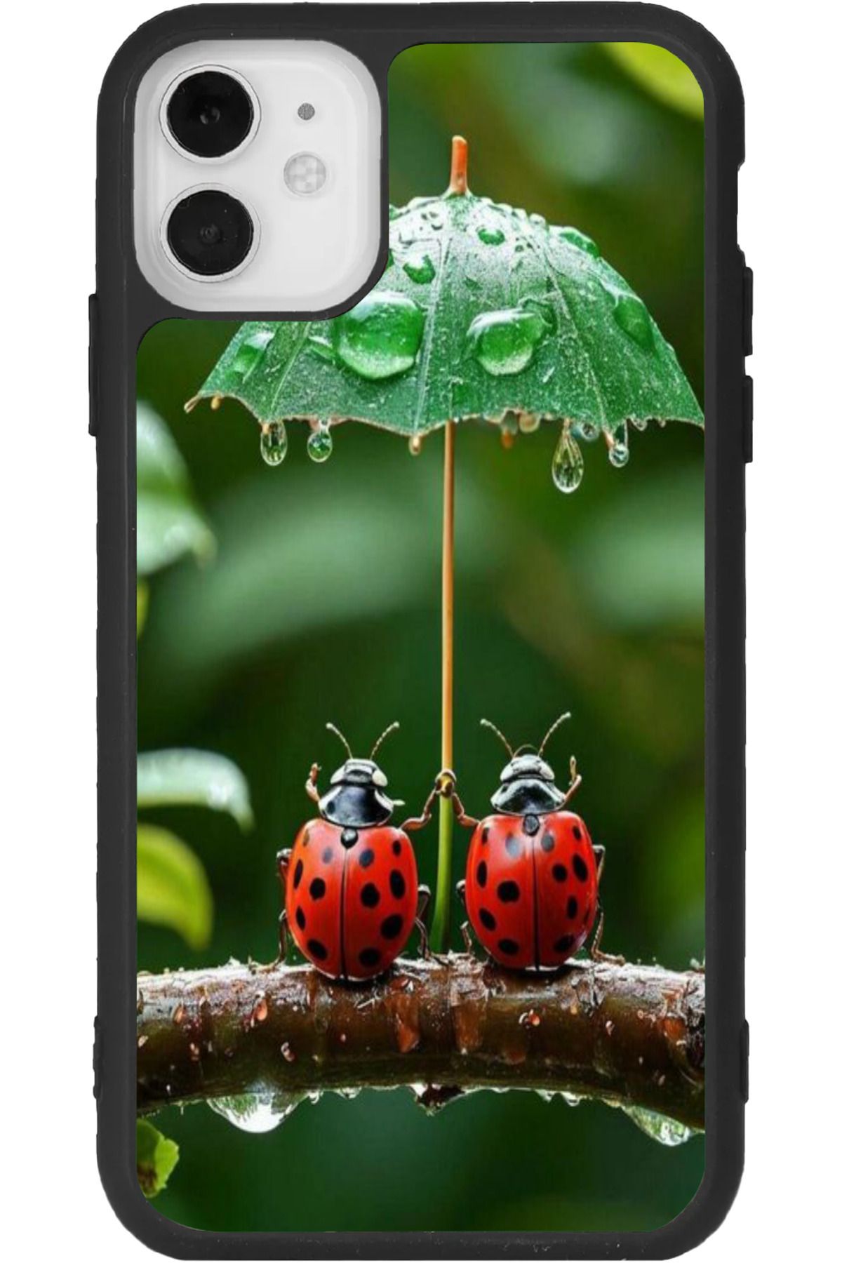 Aksel Kılıf iphone 12 Mini Uyumlu Baskılı, Mat Siyah Renk, Yumuşak Silikon, Koruyucu, Şok Emici Kapak, Kılıf