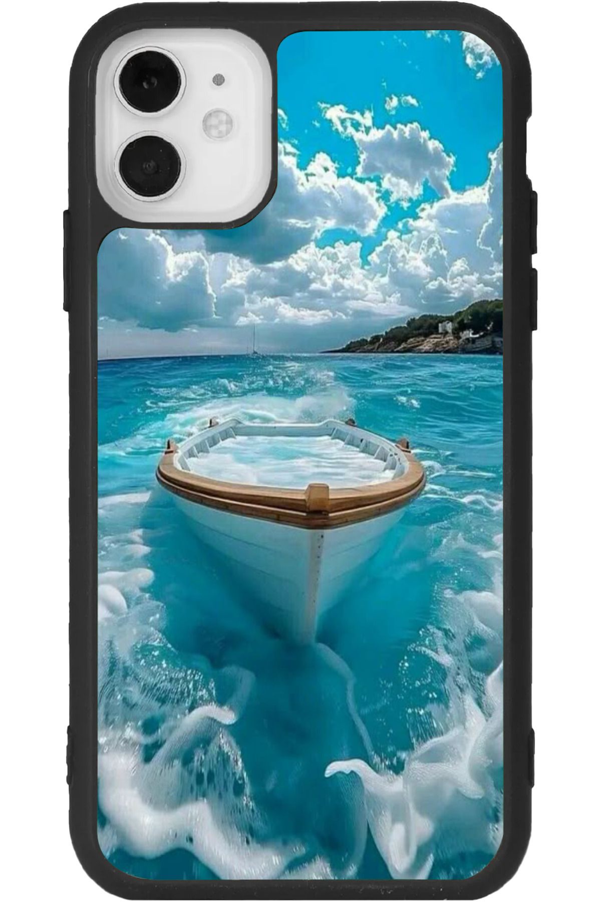 Aksel Kılıf iphone 12 Uyumlu Baskılı, Mat Siyah Renk, Yumuşak Silikon, Koruyucu, Şok Emici Kapak, Kılıf