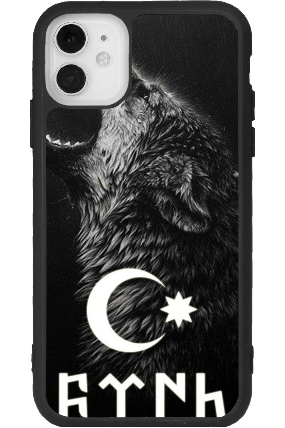Aksel Kılıf iphone 12 Mini Uyumlu Baskılı, Mat Siyah Renk, Yumuşak Silikon, Koruyucu, Şok Emici Kapak, Kılıf
