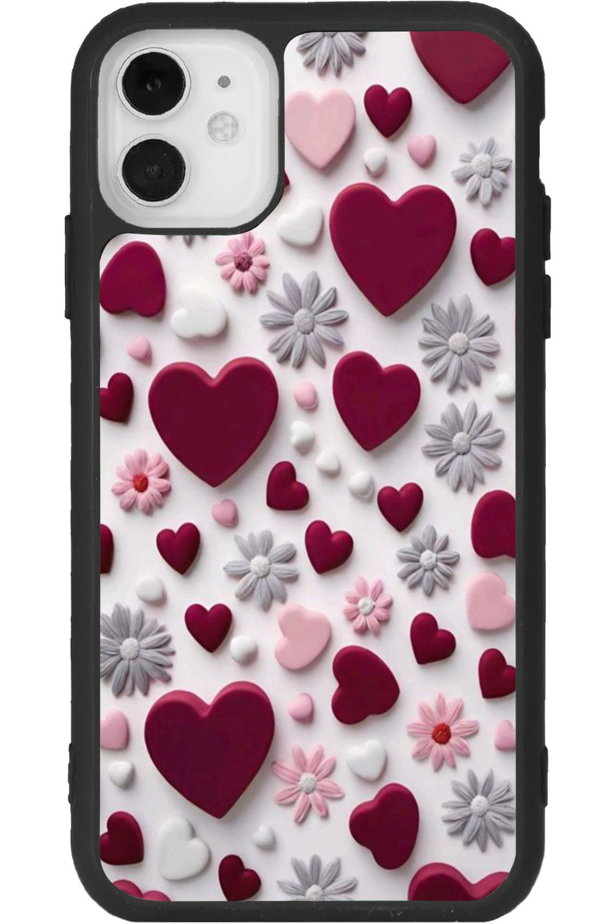 Aksel Kılıf iphone 12 Mini Uyumlu Baskılı, Mat Siyah Renk, Yumuşak Silikon, Koruyucu, Şok Emici Kapak, Kılıf