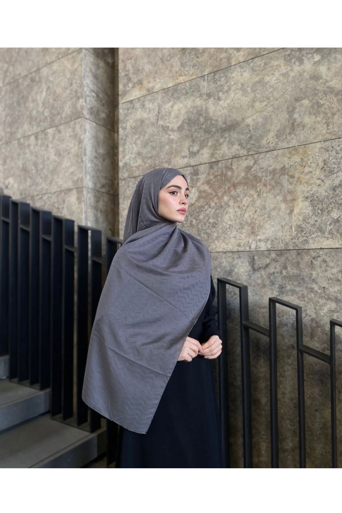 ELZE MODA A KALİTE PREMİUM DALGA DESENLİ JAKAR İPEK ŞAL
