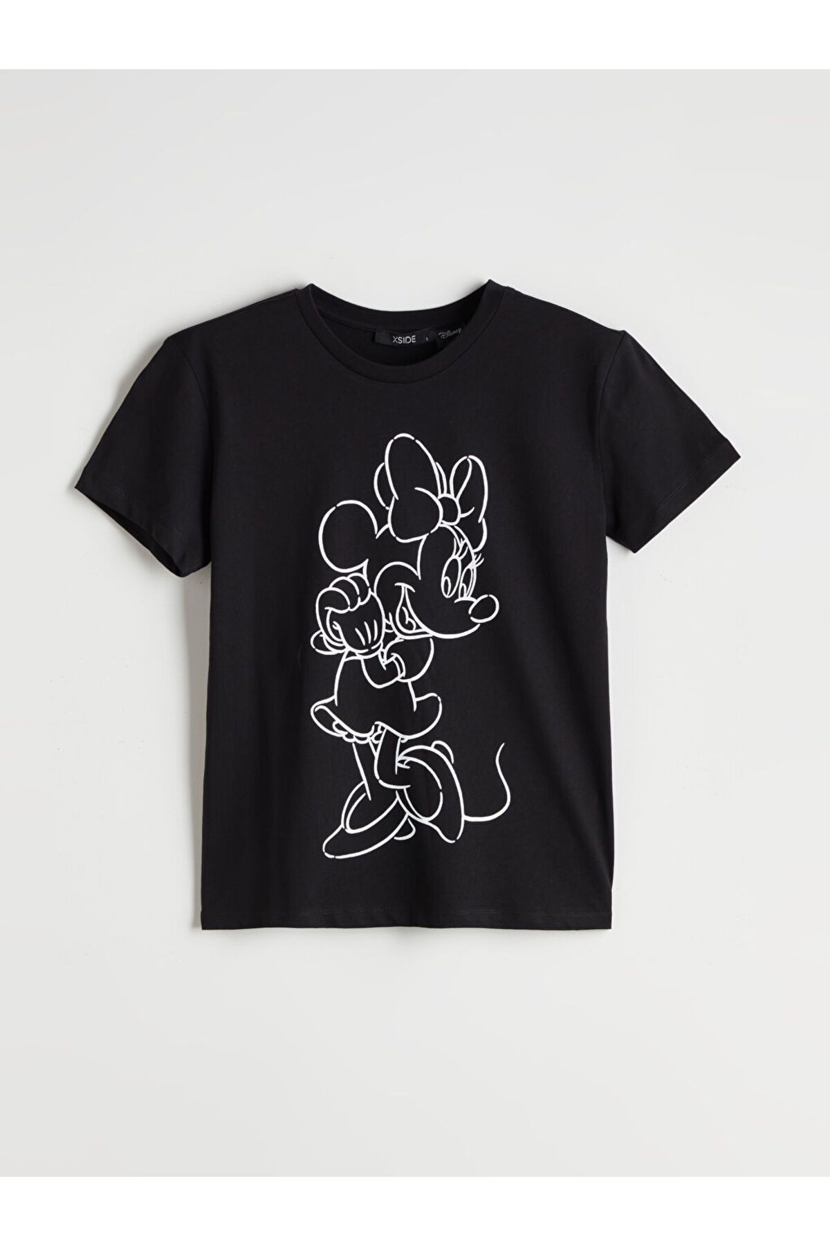 LC Waikiki LCW Bisiklet Yaka Minnie Mouse Lisanslı Kadın Tişört