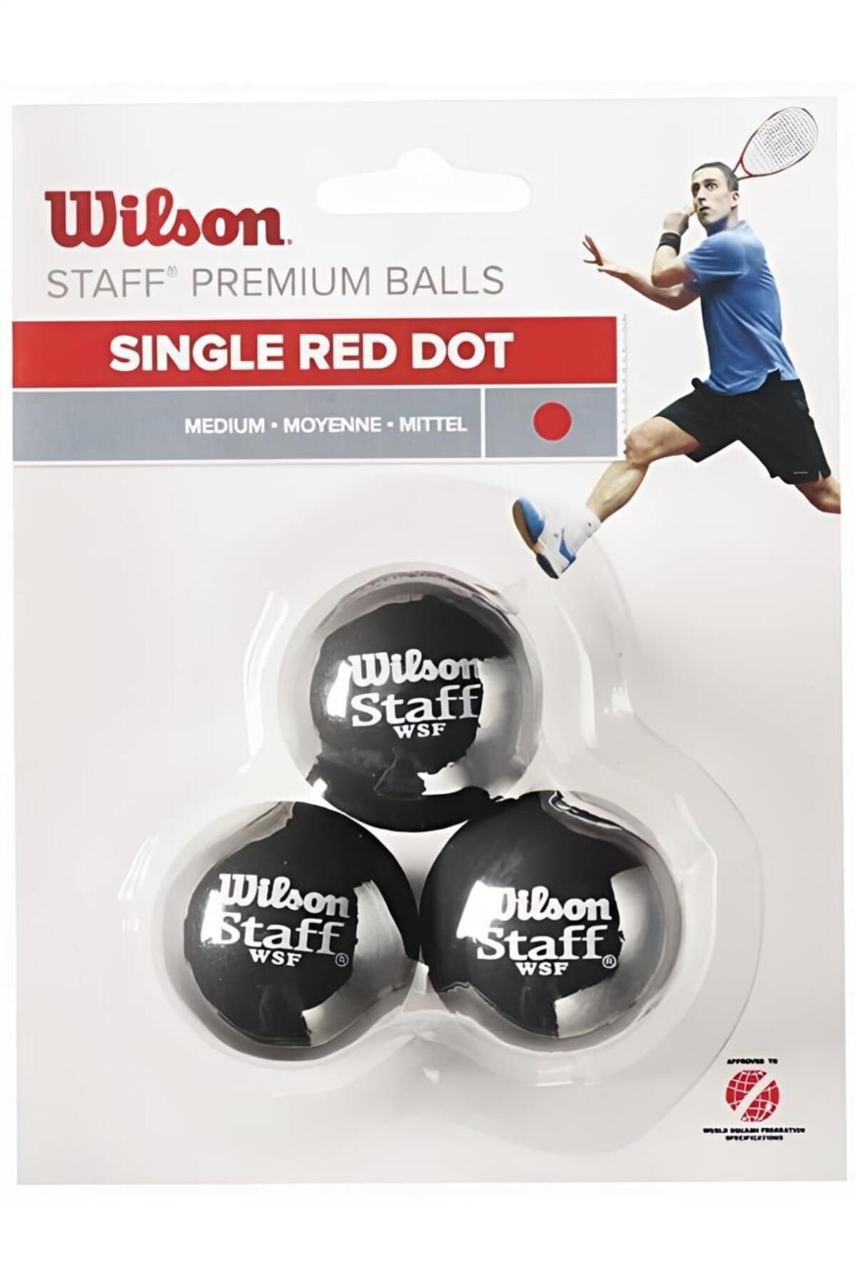 alsepeteavm SQUASH TOPU STAFF SQUASH 3 BALL RED DOT ( WRT61820