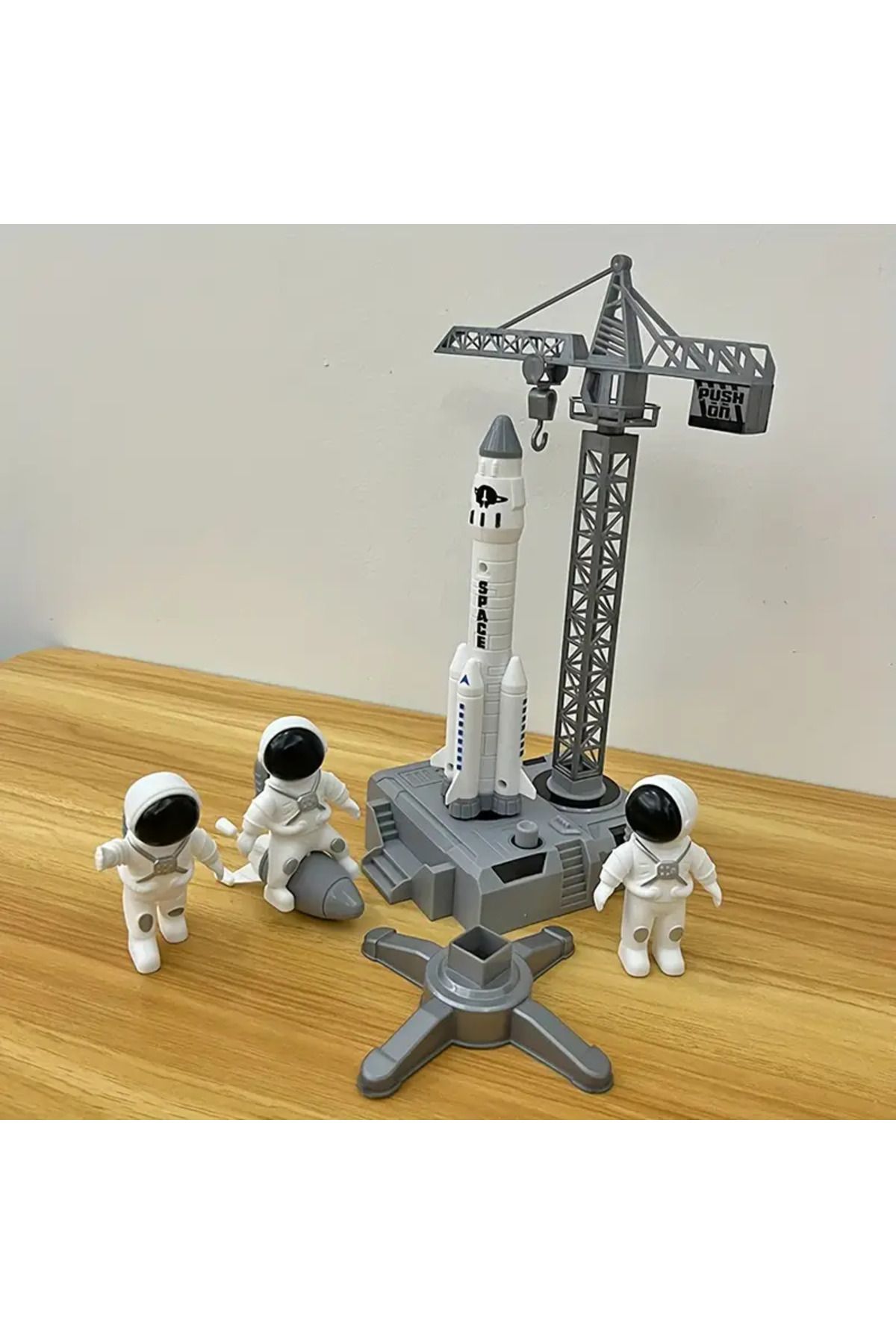 Space Uzay Fırlatma Roketi Oyun Seti - Astronotlar, Fırlatma Kulesi, Uzay Mekiği, Roket Seti