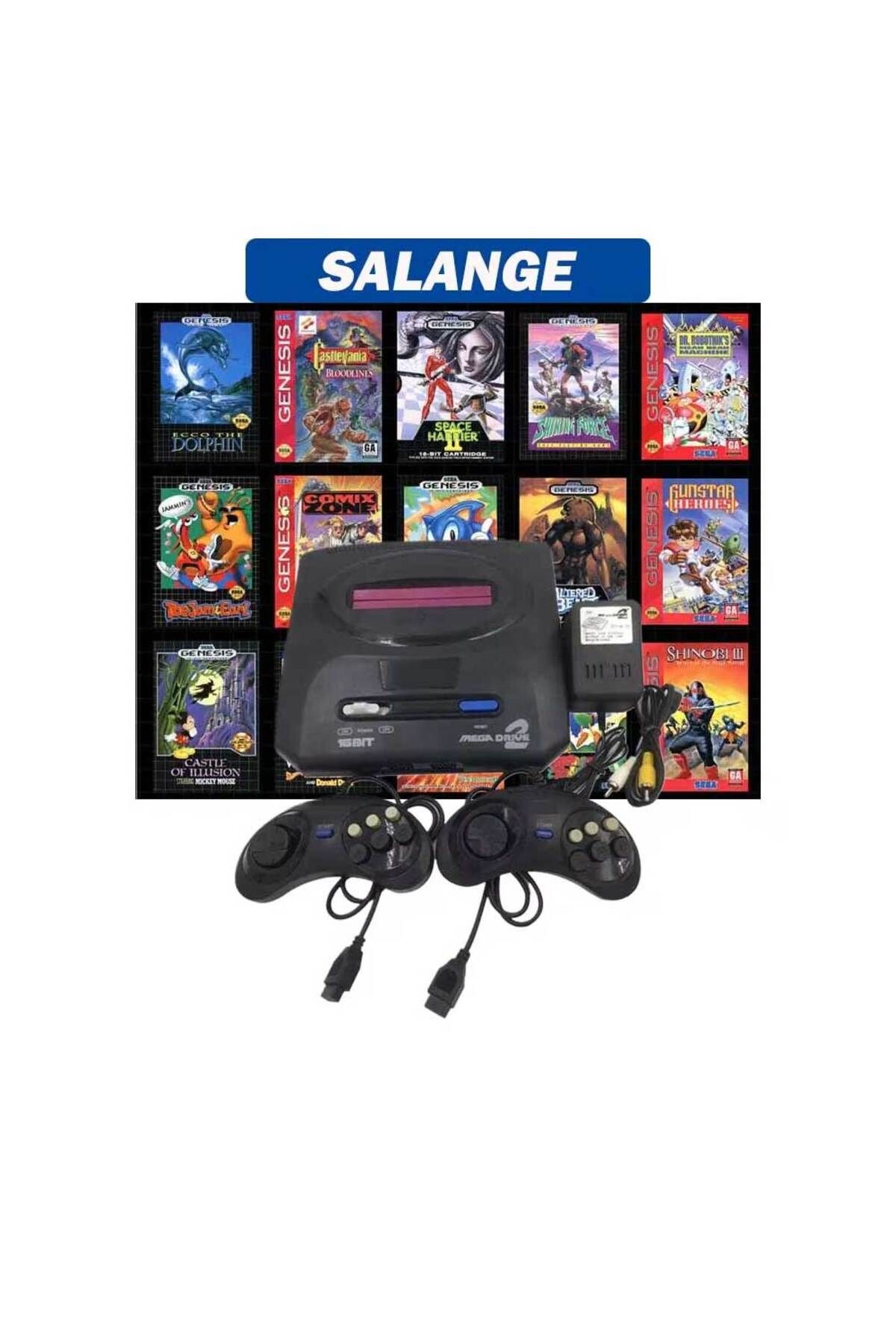 İMEXTECH Sega Mega Drive 2 için Retro 16Bit Oyun Konsolu 48 Sega Oyunu