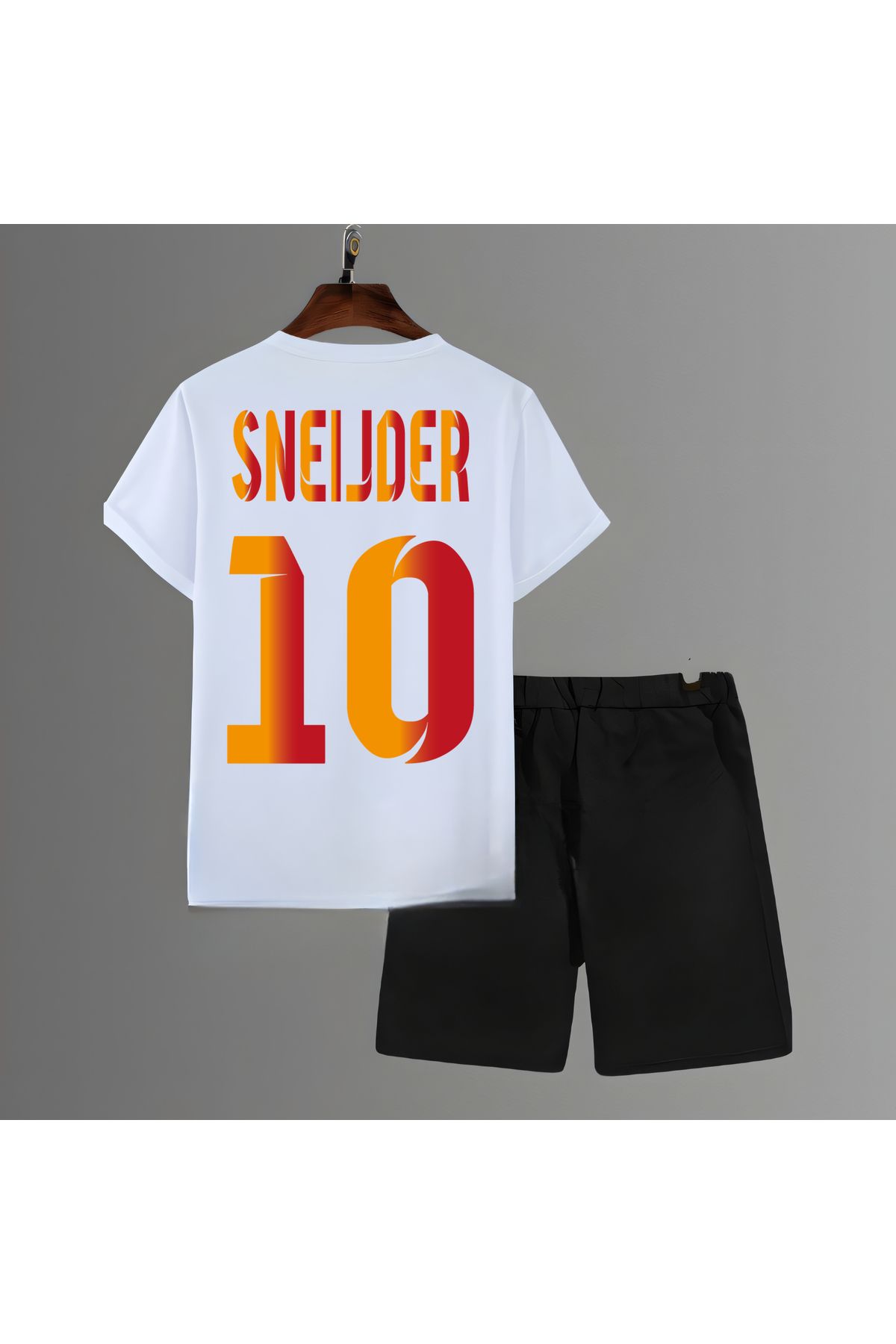 Biy Store Galatasaray Wesley Sneijder efsane sırt forma baskılı unisex kısakollu tişört tshirt şort takımı