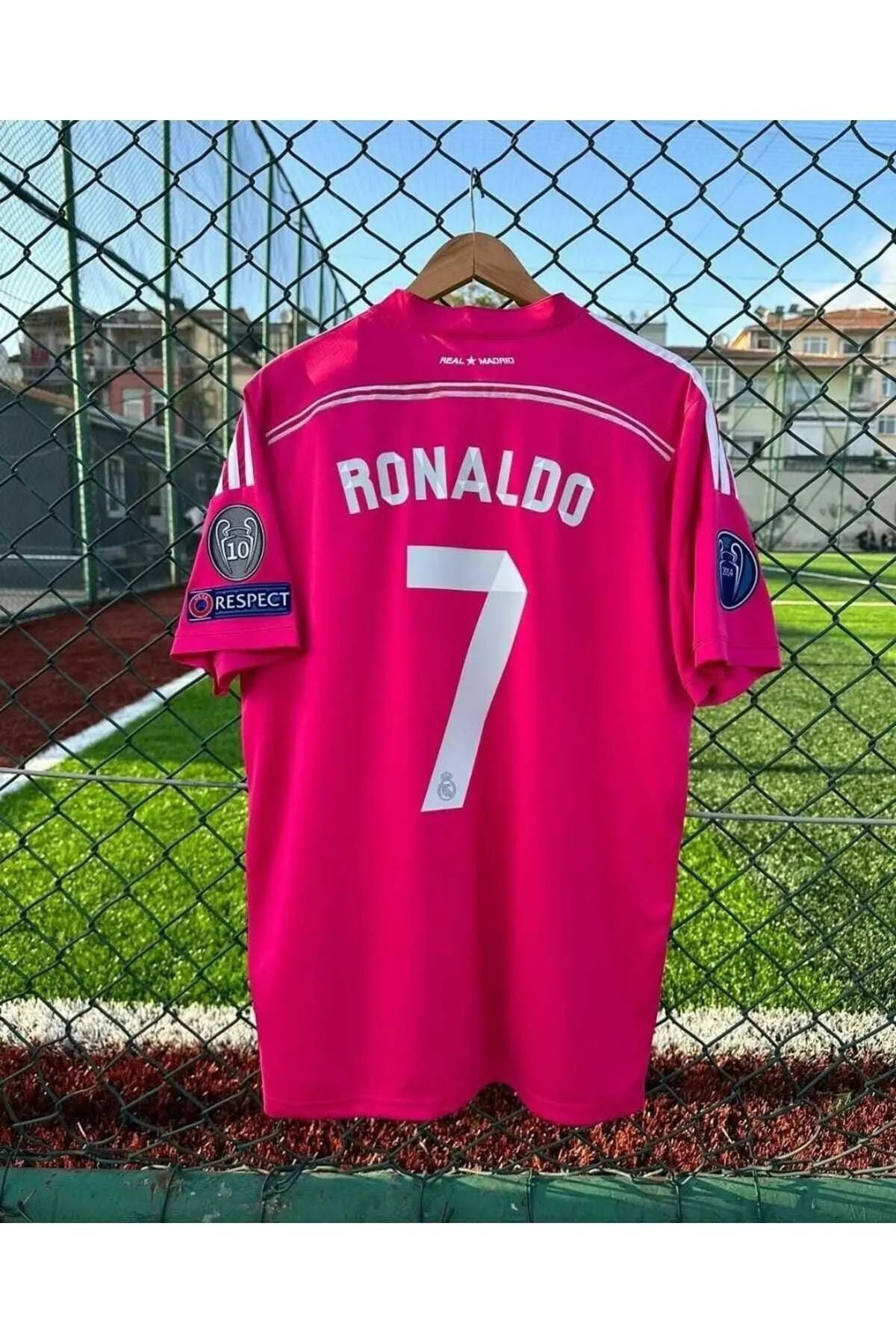 Lion Spor R'eal M'adrid 2014 Sezonu Cristiano Ronaldo Deplasman Forması(PEMBE)