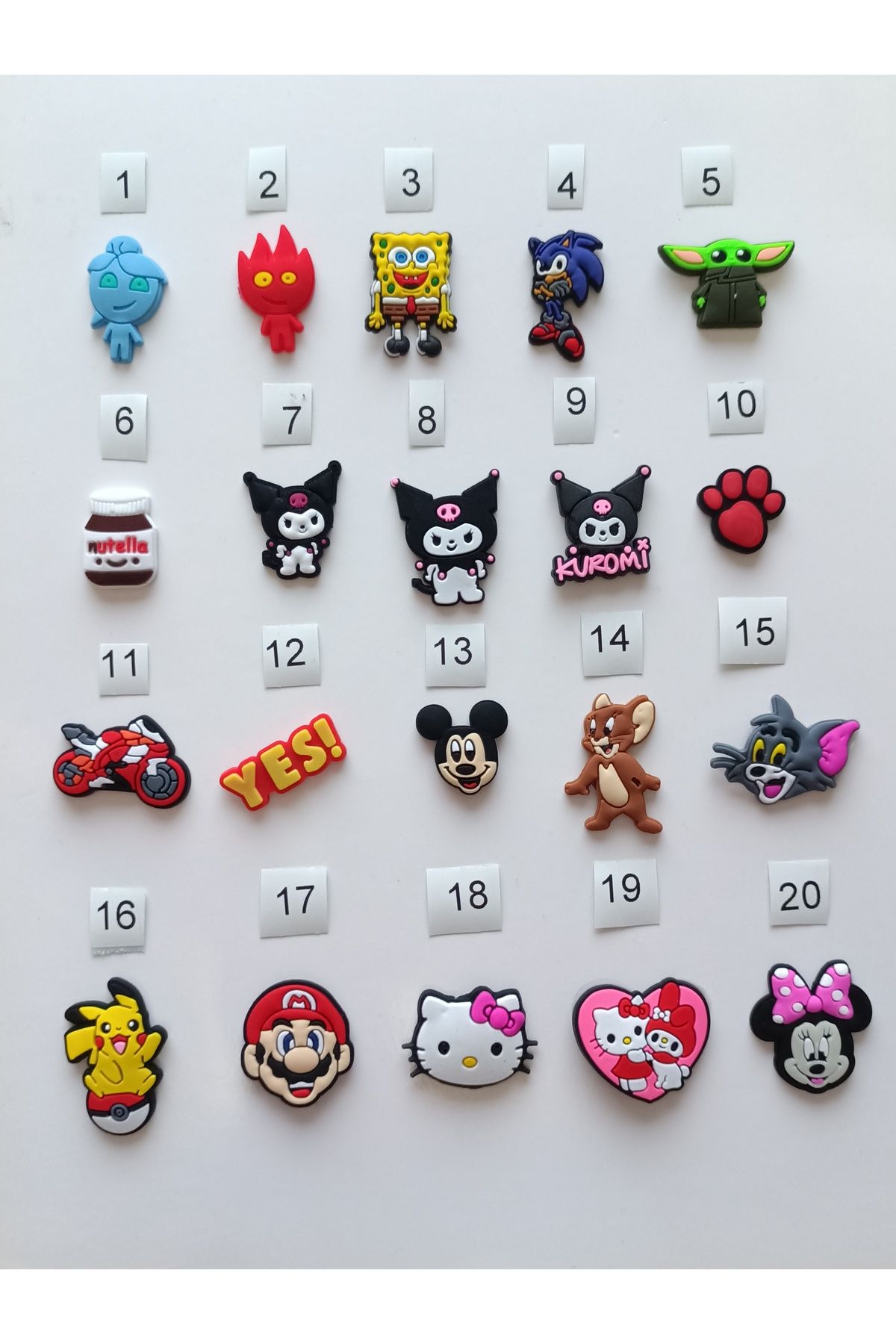 NEXOAKSESUAR 3D Silikon Etiket 6’lı Paket – Telefon, Tablet, Laptop, Defter, Su Matarası İçin Yapışkan Sticker