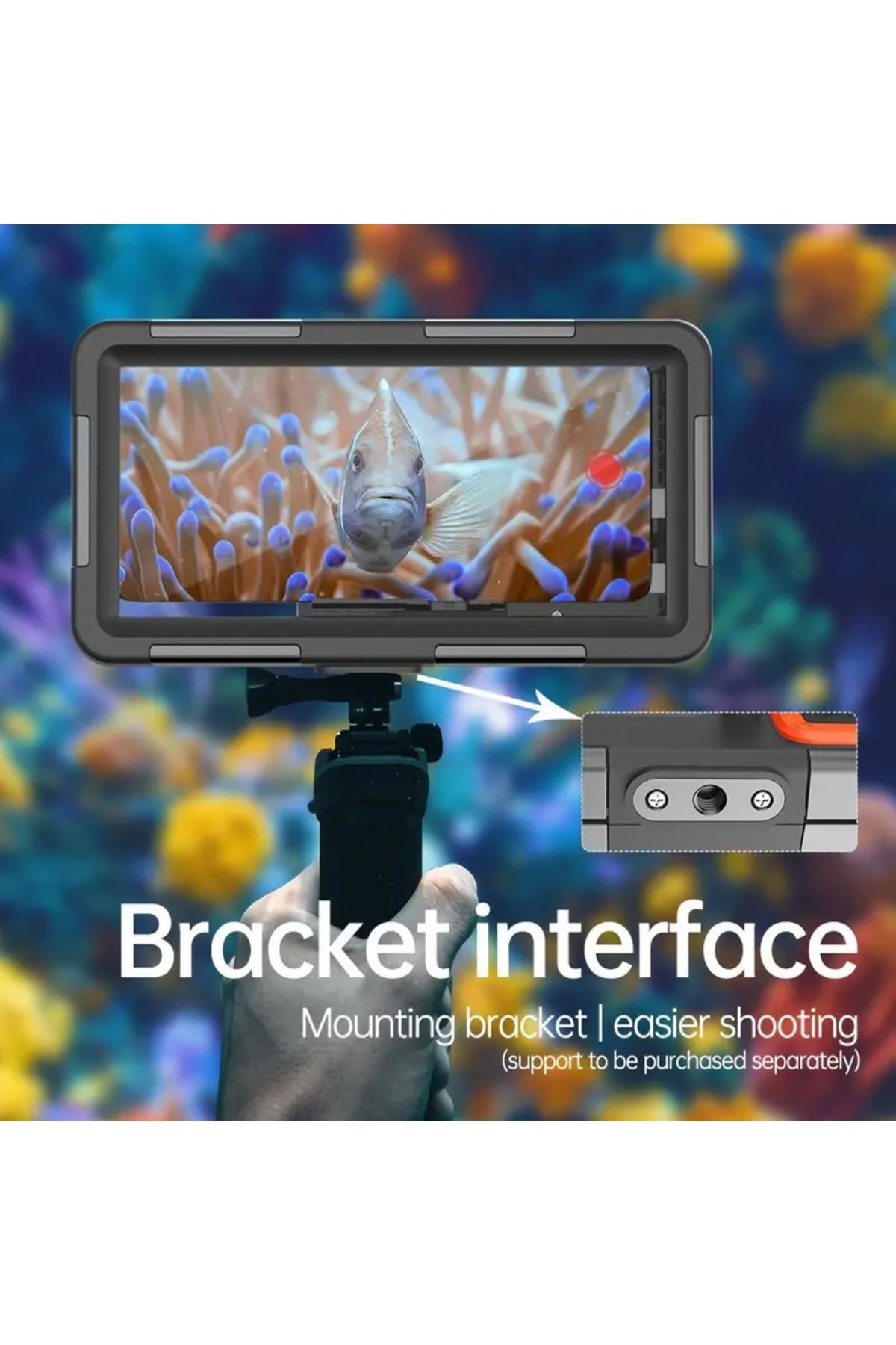 UPGRADE-Hard protective case for mobile phones,underwater photography case with a depth of up to 15 meters 5