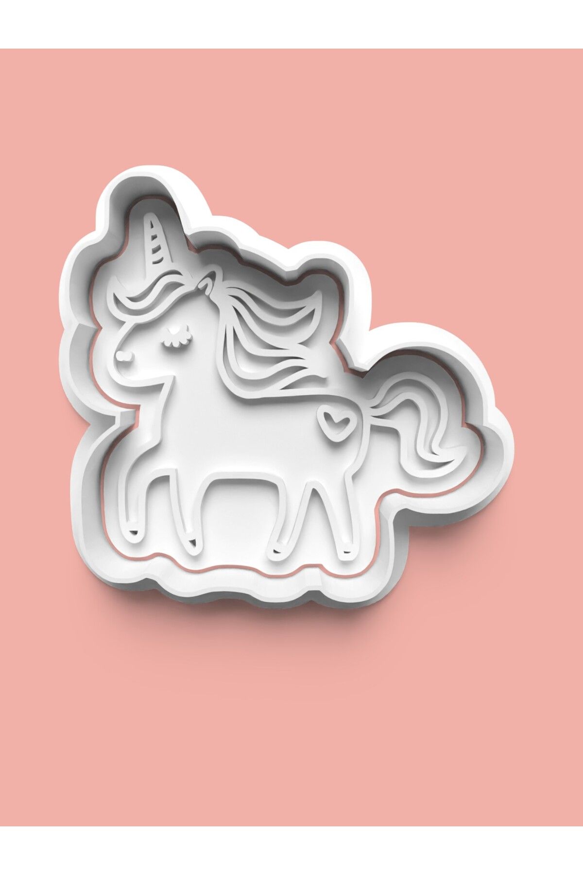 AKTASTORE Unicorns Kurabiye Kalıbı Ve Şeker Hamuru Kalıbı 4'lü set