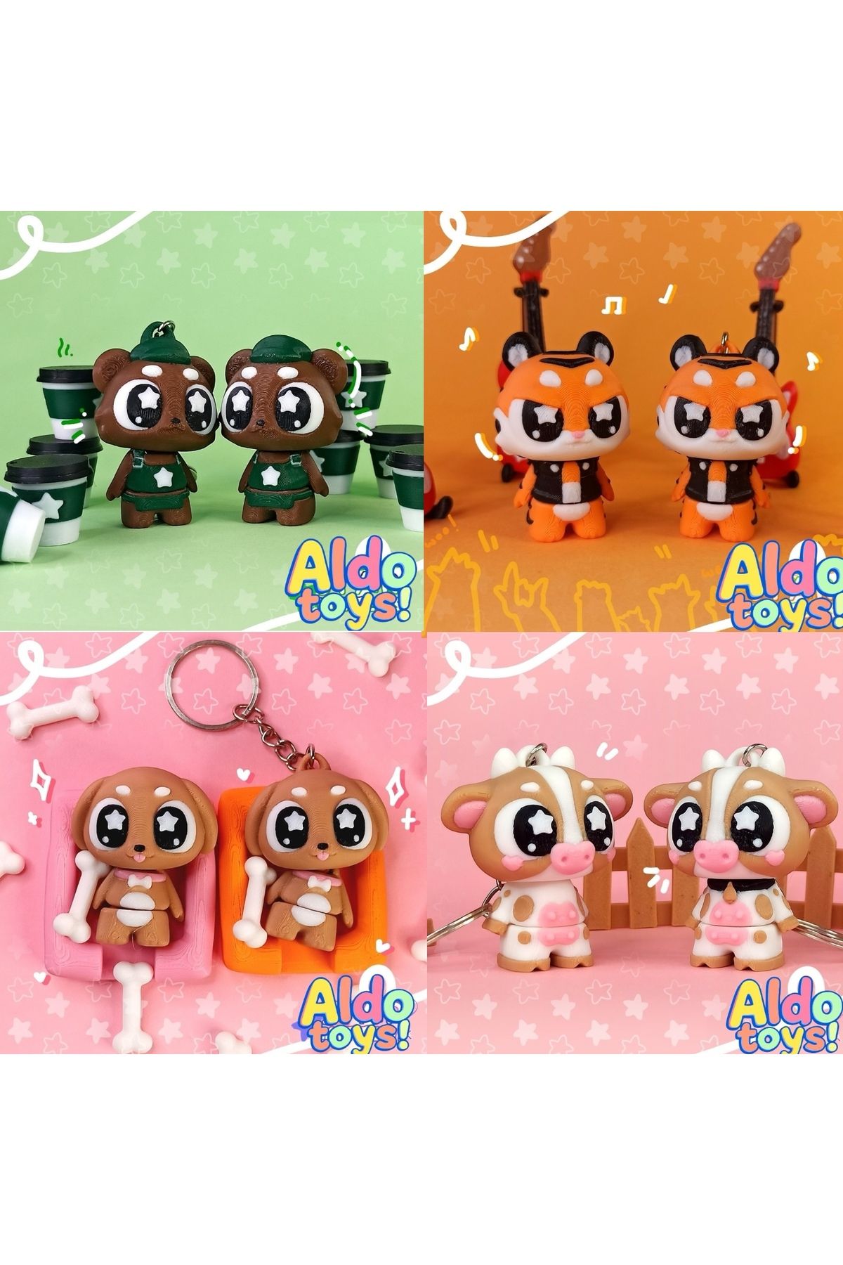 Aldotoys Yıldız Gözlü Özel Figür Seti 2 (4’lü )