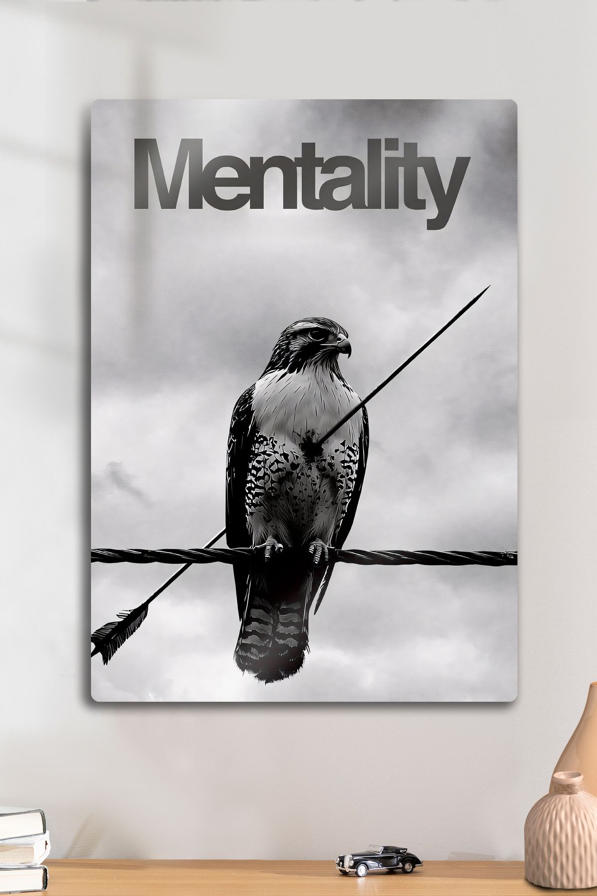 DekorHane Metal Baskı - Motivasyon, Mentality, Mental Güç Dekoratif Parlak Tablo Poster