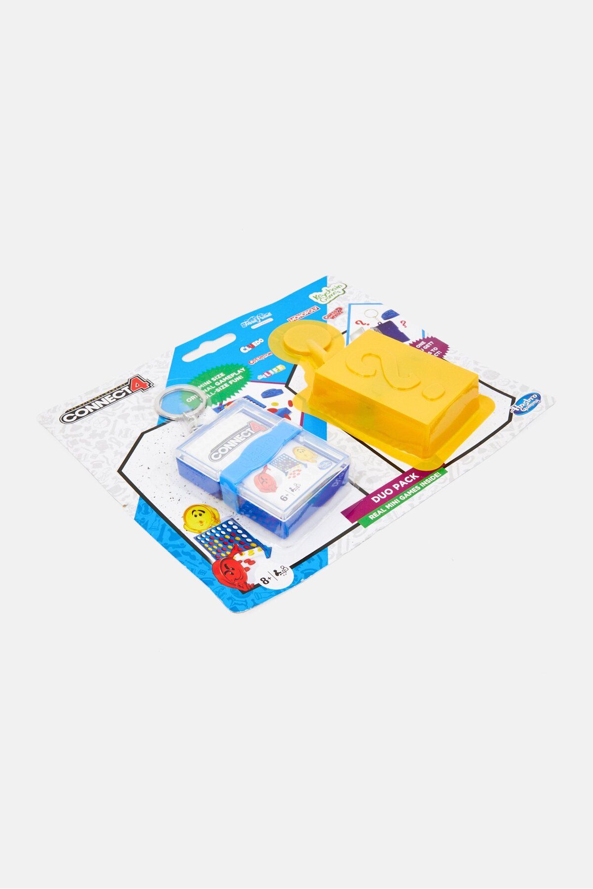 Monopoly-Hasbro Keychain Mini Duo Pack Connect 4 And Mystery Game, Assorted 3
