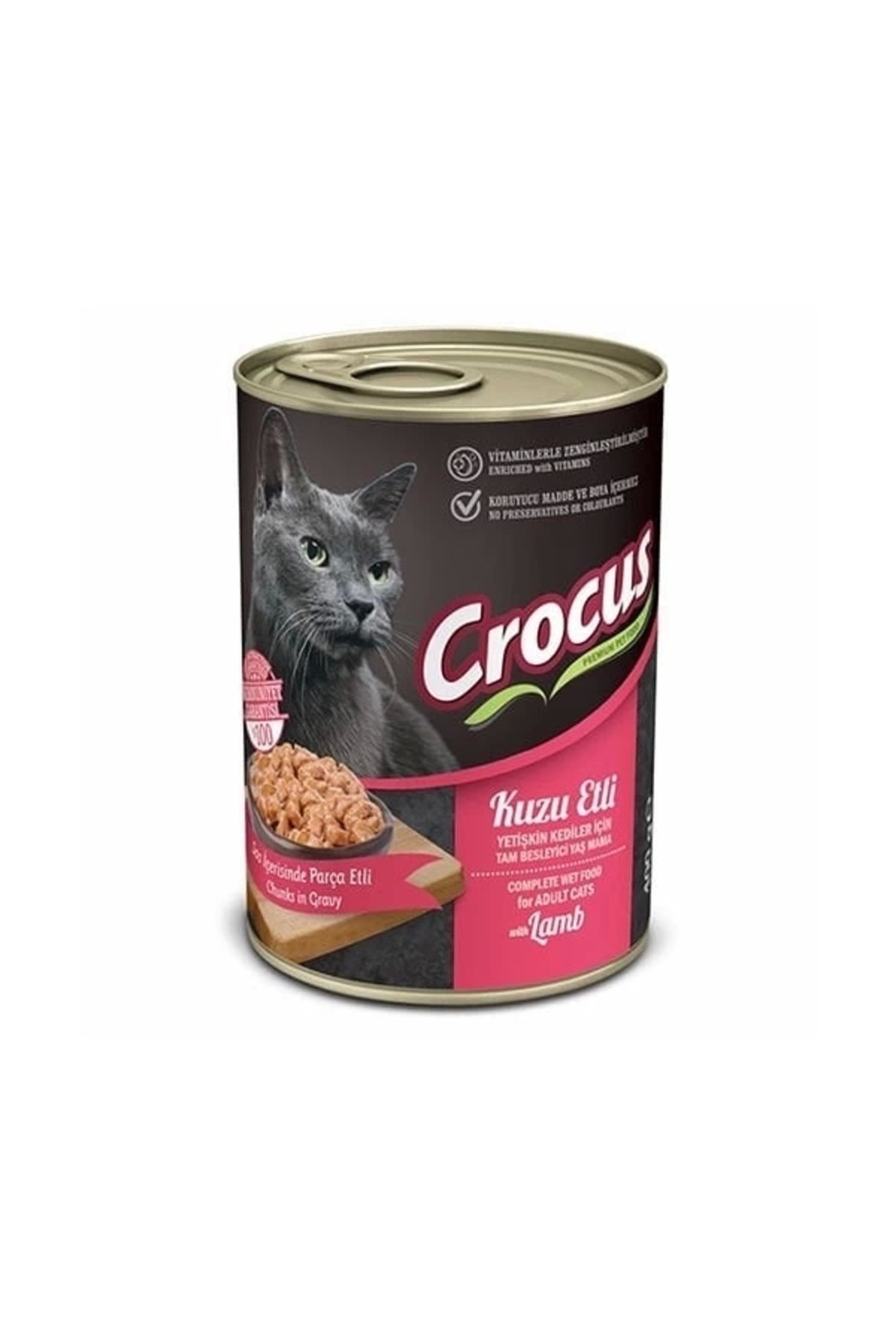 thebestnzm Crocus Kuzu Etli Yaş Kedi Maması 400 Gr