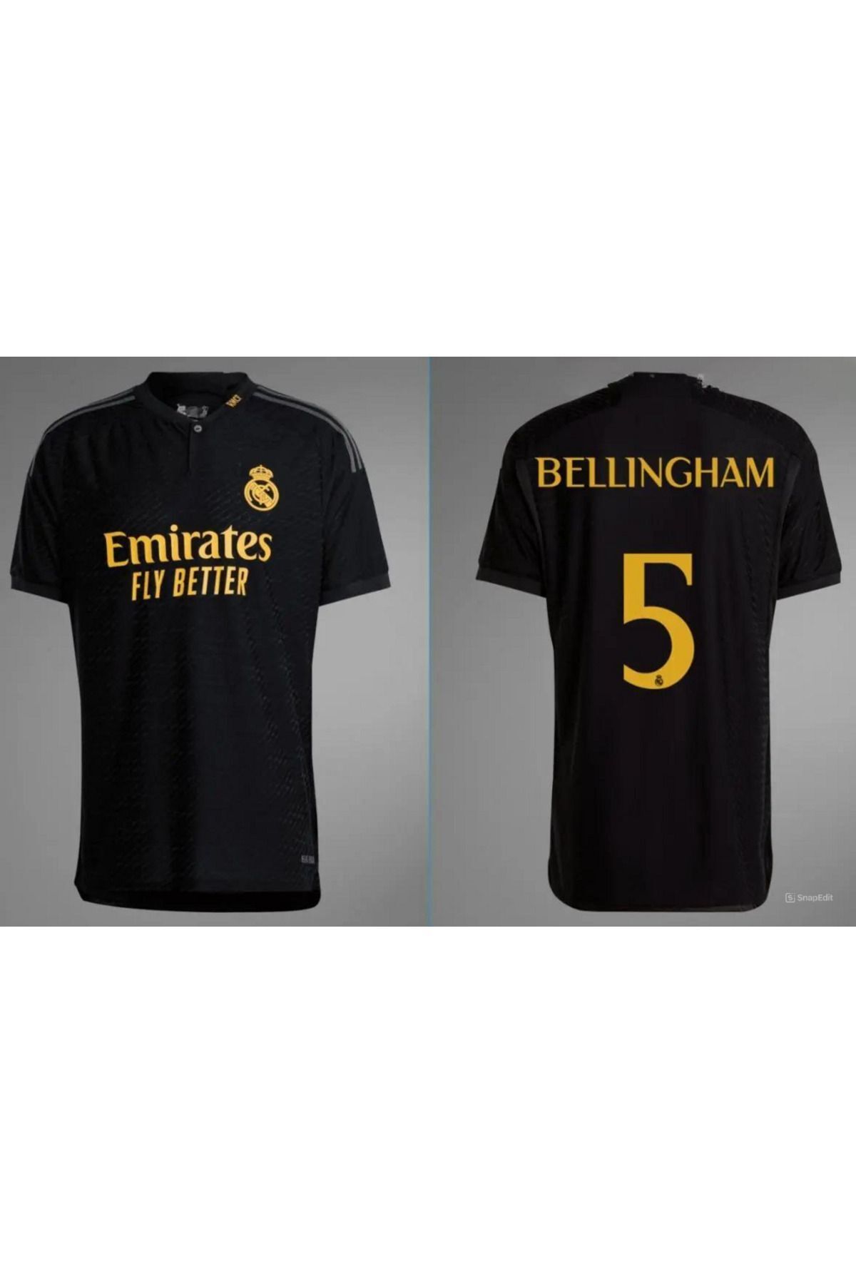 FAMİLYSTAN YENİ SEZON REAL MADRİDD BELLİNGHAM 5 SİYAH DÜĞMELİ FORMASI